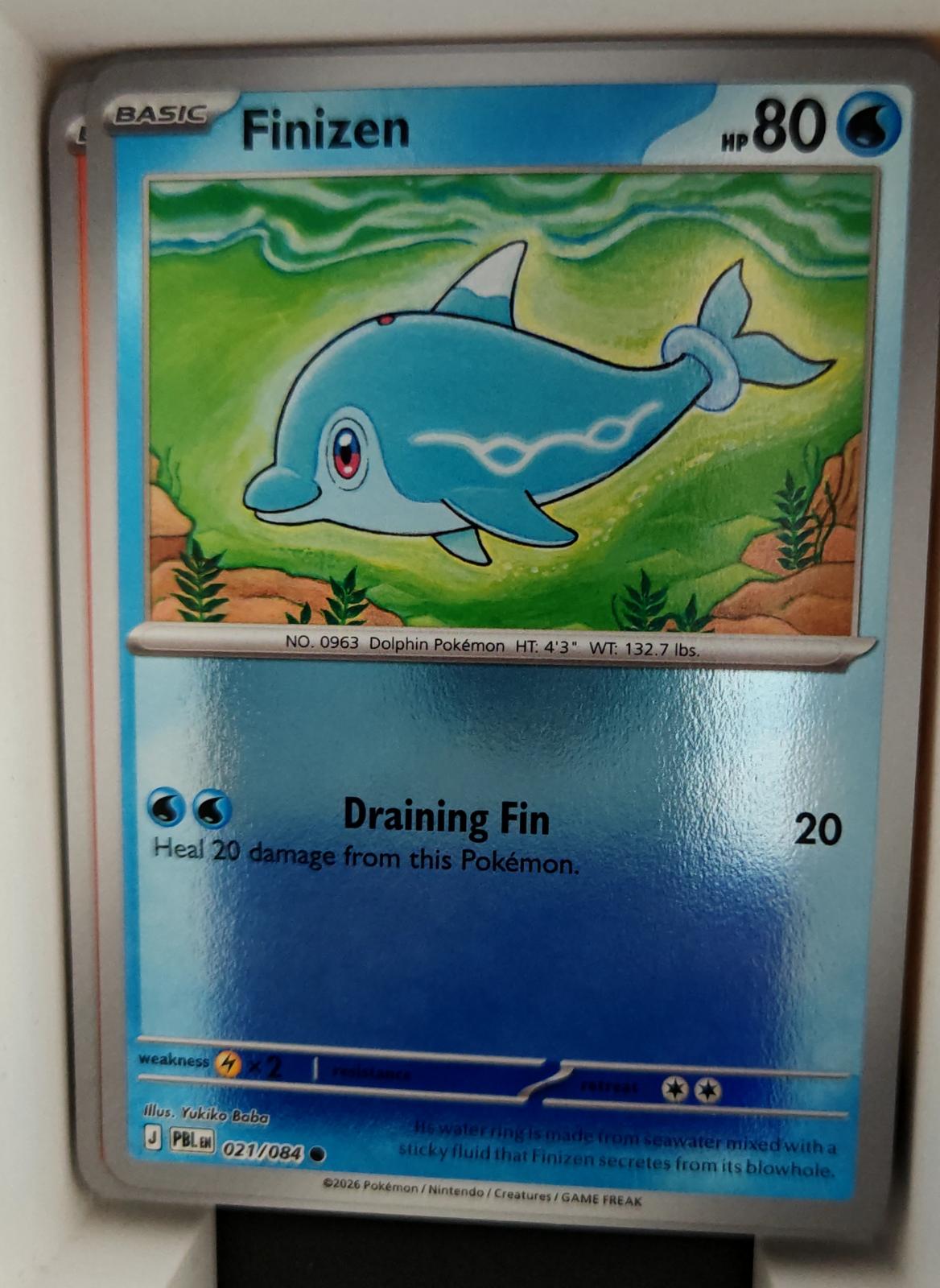 Finizen - 021/084 - Reverse Holo - PITCH BLACK - Pokemon - Common | AA26-25