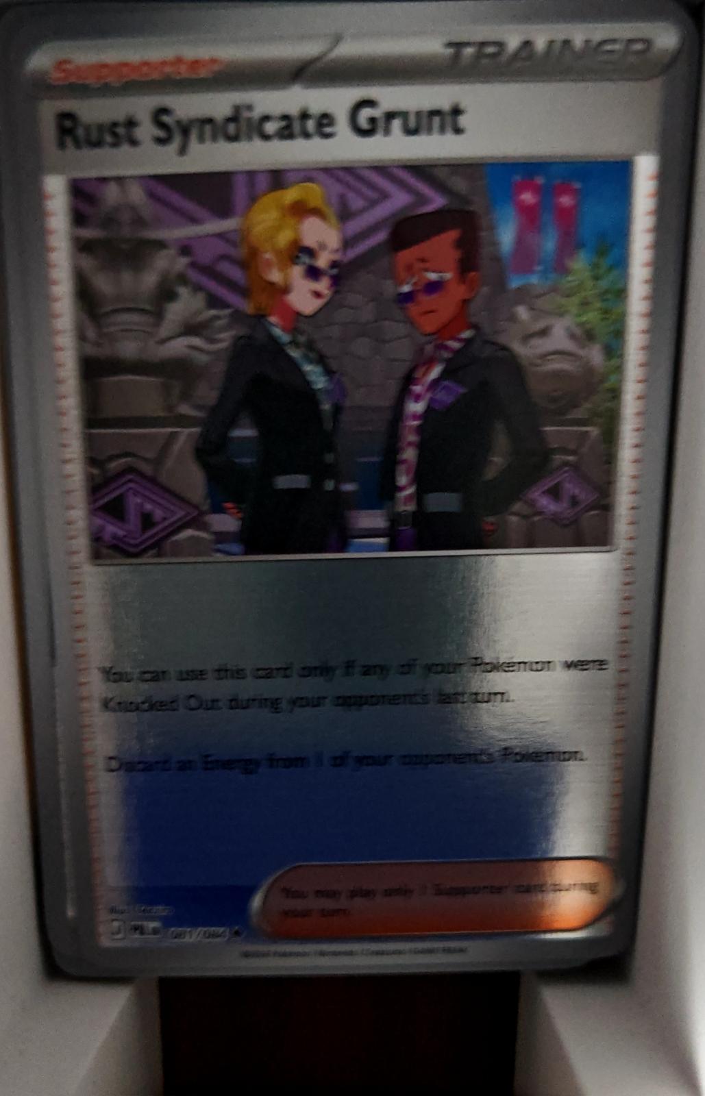 Rust Syndicate Grunt - 081/084 - Reverse Holo - PITCH BLACK - Pokemon - | AA44-48