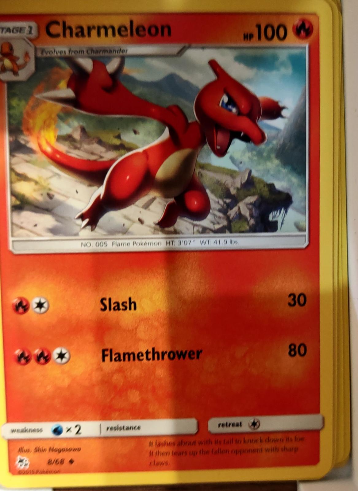 Charmeleon - 8/68 - - HIDDEN FATES - Pokemon - Uncommon | AA71-8