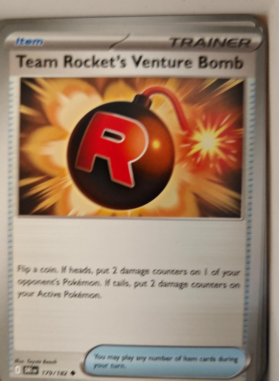 Team Rocket's Venture Bomb - 179/182 - - DESTINED RIVALS - Pokemon - | AA24-77