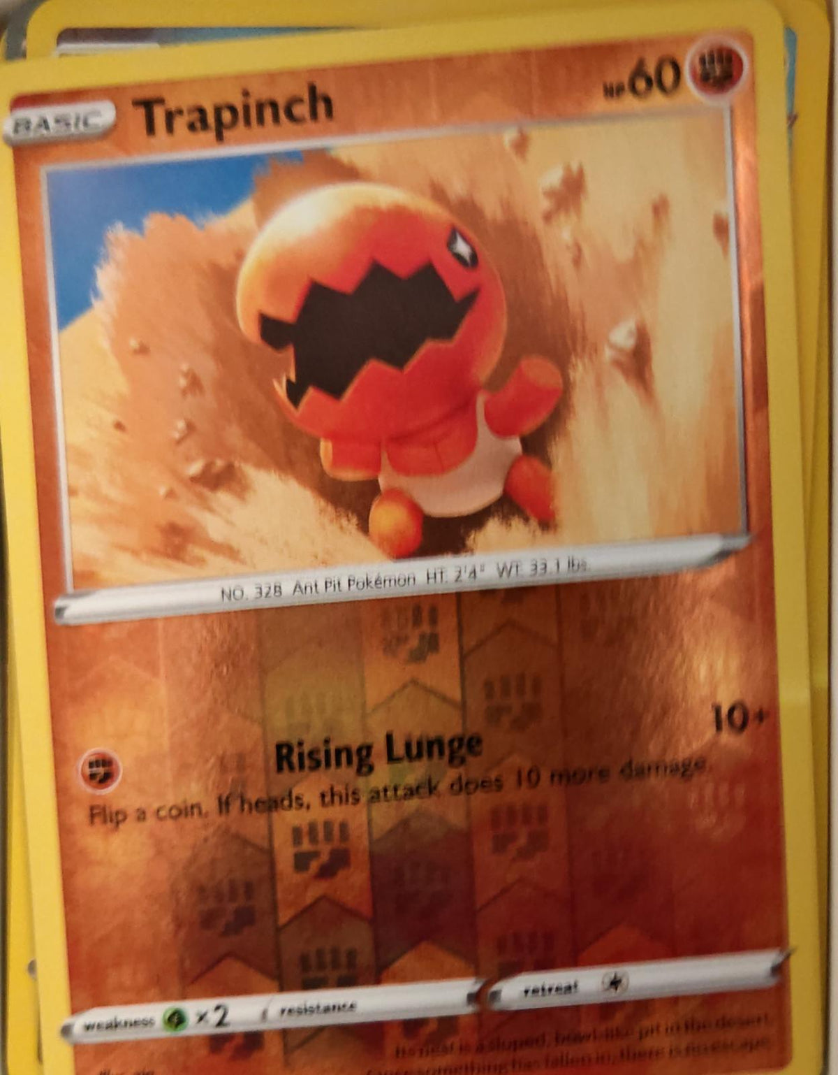 Trapinch - 074/172 - Reverse Holo - BRILLIANT STARS - Pokemon - Common | AA22-41
