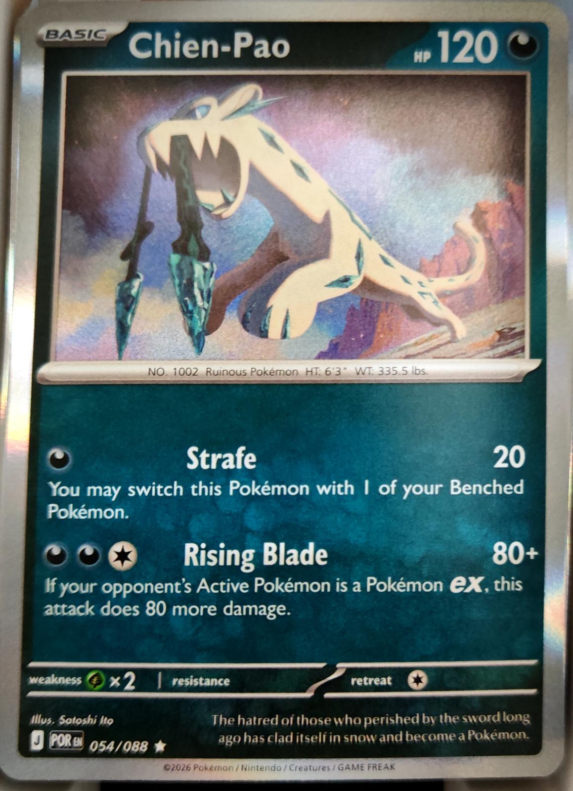 Chien-Pao - 054/088 - Holo - PERFECT ORDER - Pokemon - Rare | AA06-72