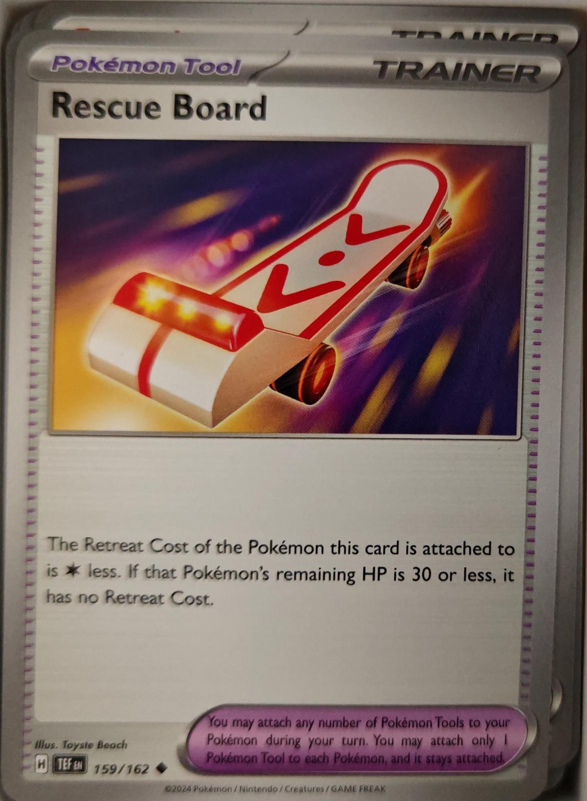 Rescue Board - 159/162 - - TEMPORAL FORCES - Pokemon - | AA23-38
