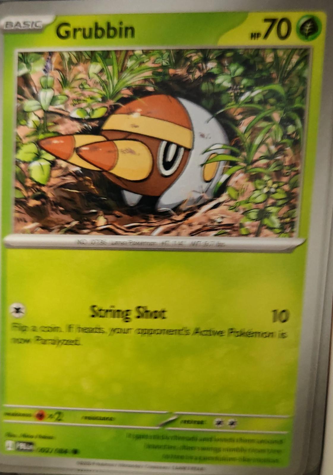 Grubbin - 002/084 - - PITCH BLACK - Pokemon - Common | AA38-39