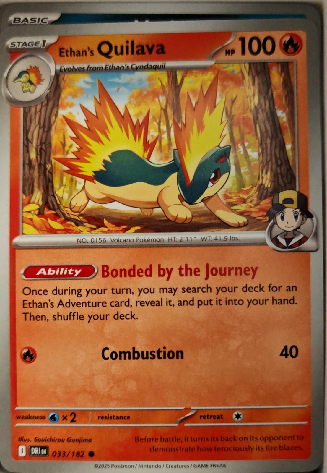 Ethan's Quilava - 033/182 - - DESTINED RIVALS - Pokemon - Common | AA12-40