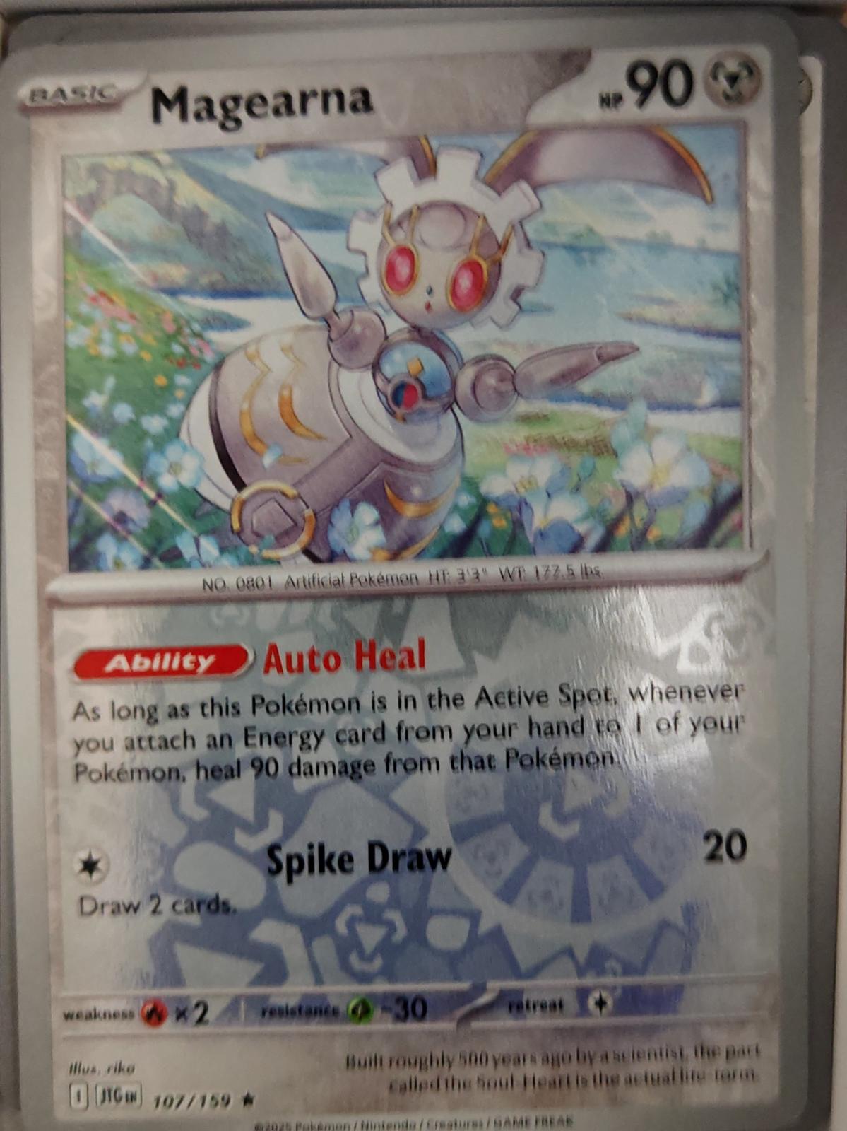 Magearna - 107/159 - Reverse Holo - JOURNEY TOGETHER - Pokemon - Rare | AA35-11