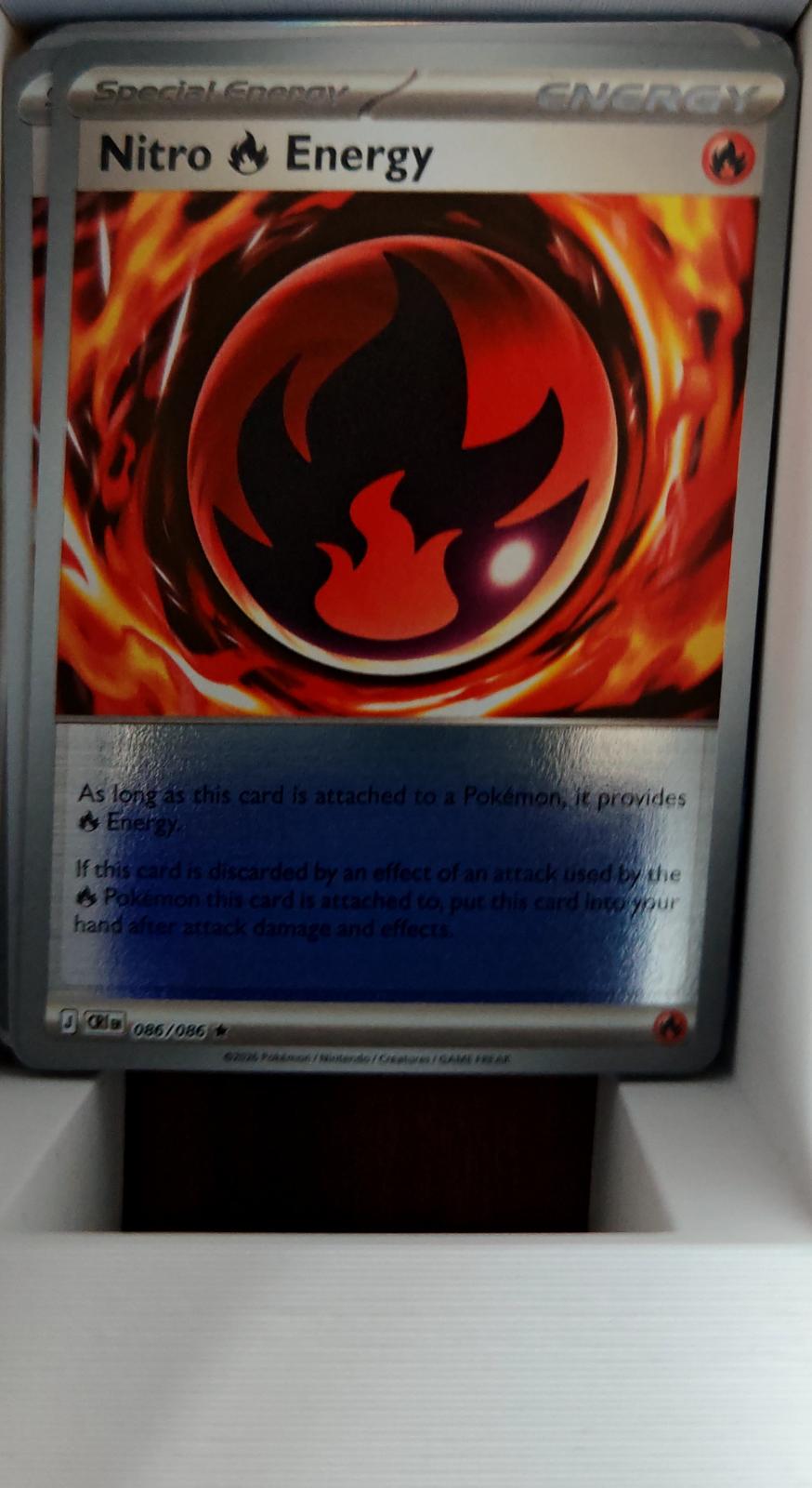 Nitro R Energy - 086/086 - Reverse Holo - CHAOS RISING - Pokemon - | AA59-38
