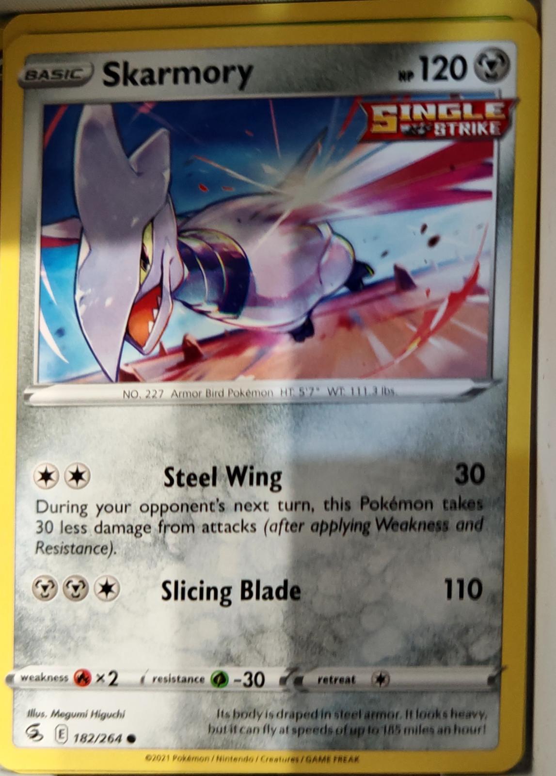 Skarmory - 182/264 - - FUSION STRIKE - Pokemon - Common | AA67-7