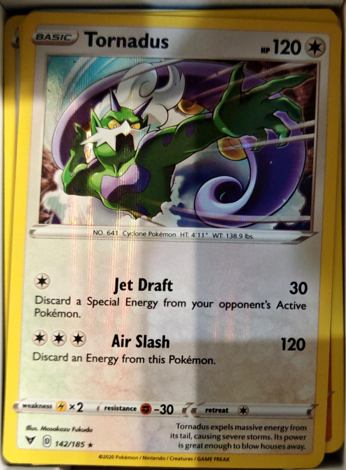 Tornadus - 142/185 - Holo - VIVID VOLTAGE - Pokemon - Rare | AA72-49