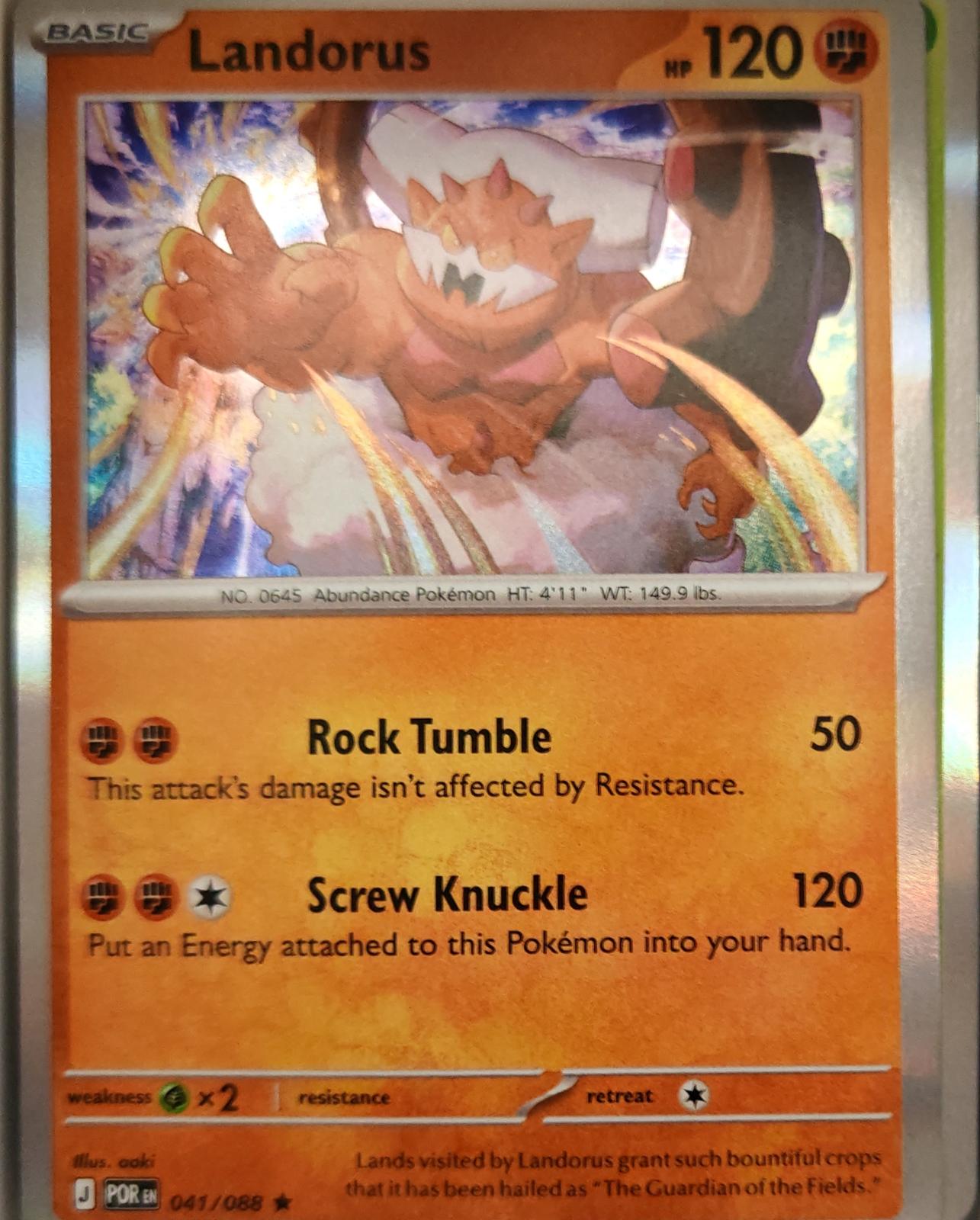 Landorus - 041/088 - Holo - PERFECT ORDER - Pokemon - Rare | AA13-28