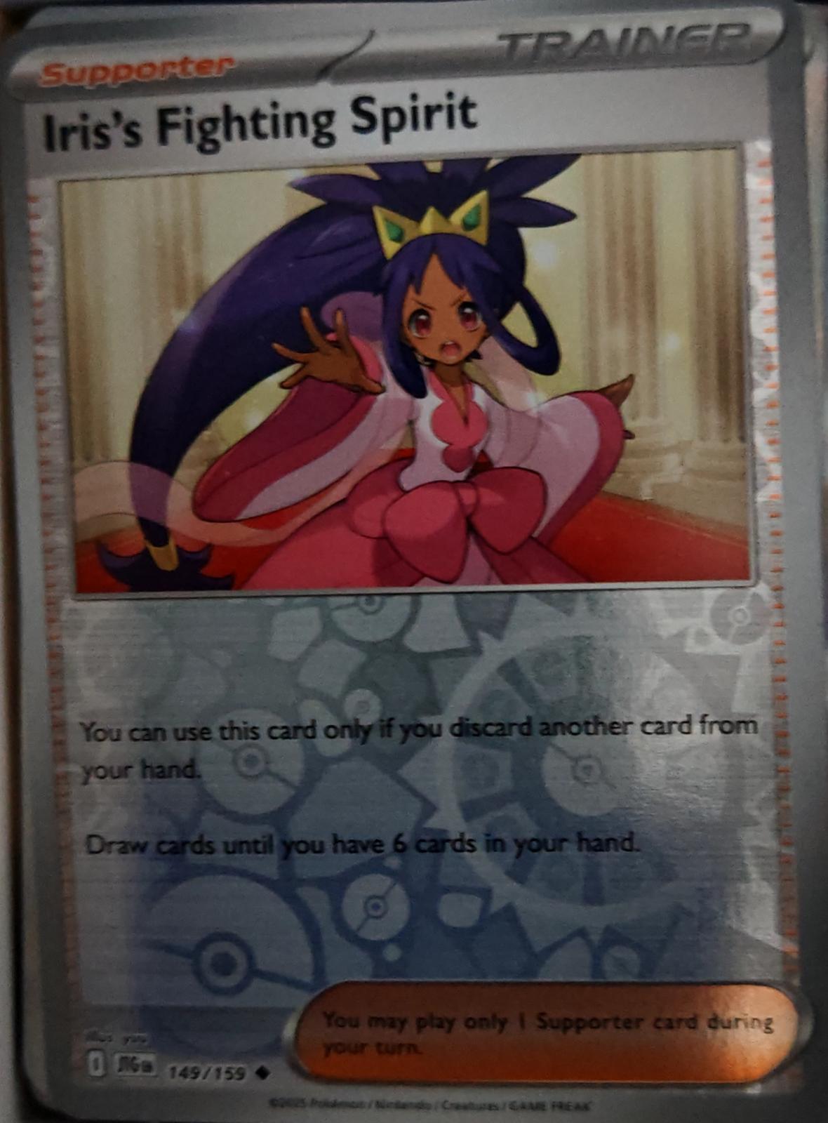 Iris's Fighting Spirit - 149/159 - Reverse Holo - JOURNEY TOGETHER - Pokemon - | AA44-21