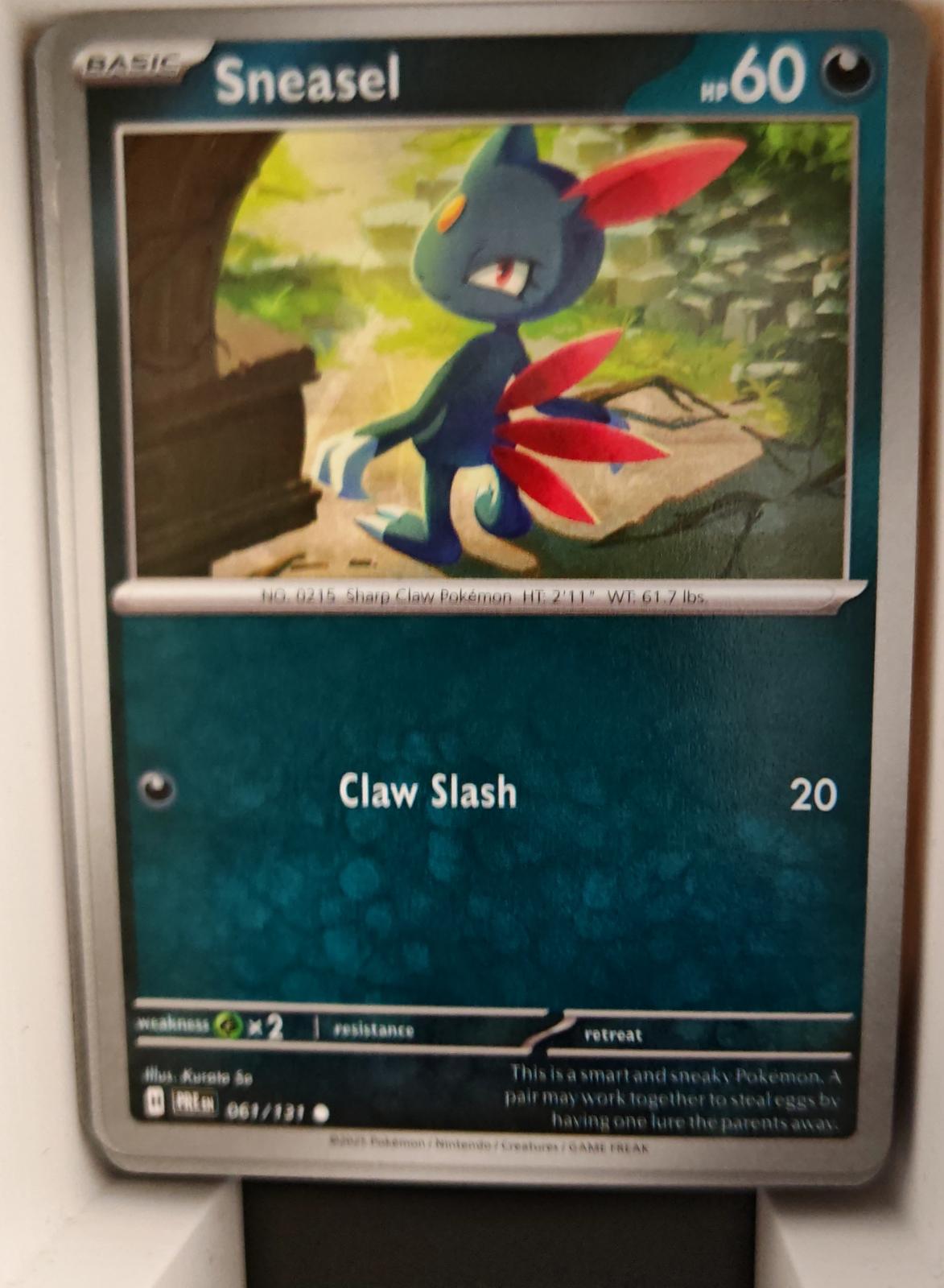 Sneasel - 061/131 - - PRISMATIC EVOLUTIONS - Pokemon - Common | AA27-46