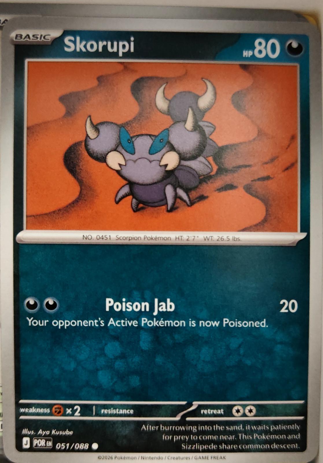 Skorupi - 051/088 - - PERFECT ORDER - Pokemon - Common | AA03-32