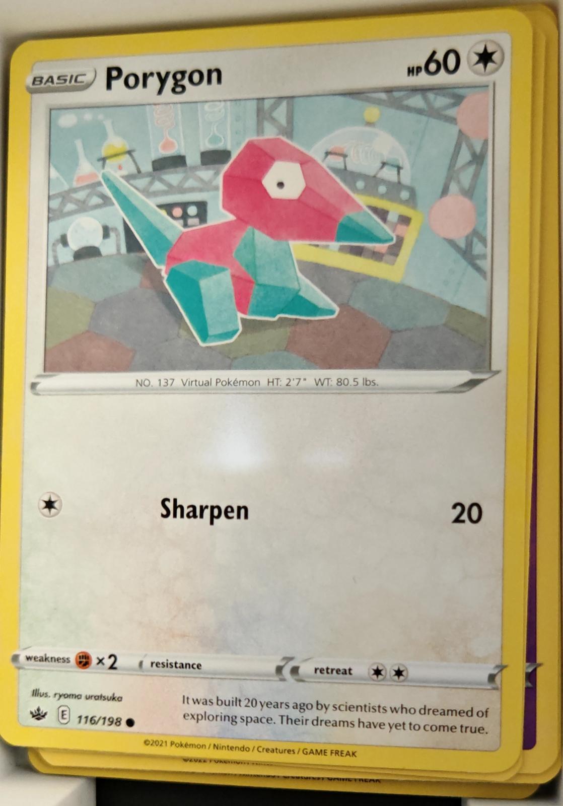 Porygon - 116/198 - - CHILLING REIGN - Pokemon - Common | AA21-22