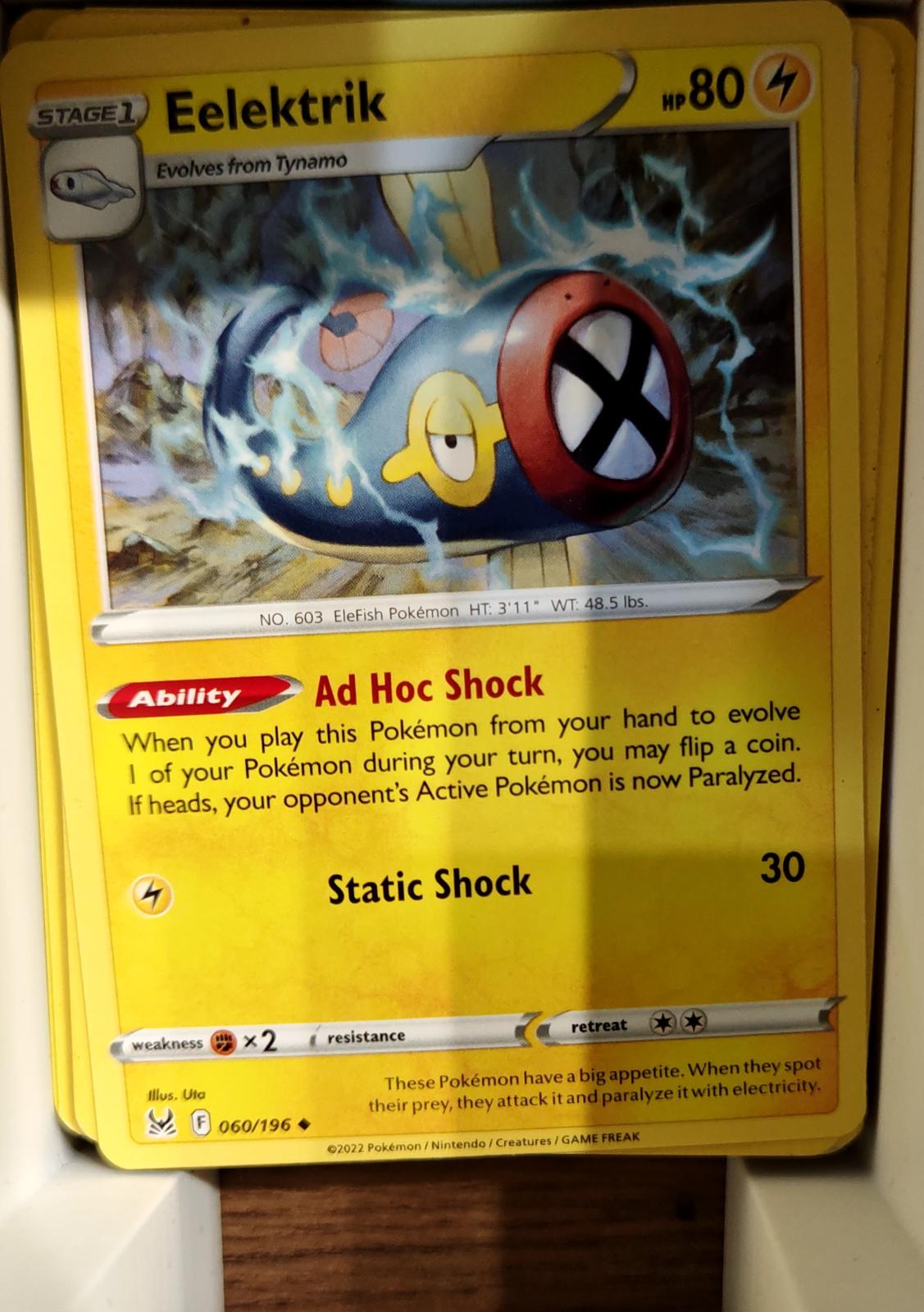 Eelektrik - 060/196 - - LOST ORIGIN - Pokemon - Uncommon | AA67-50