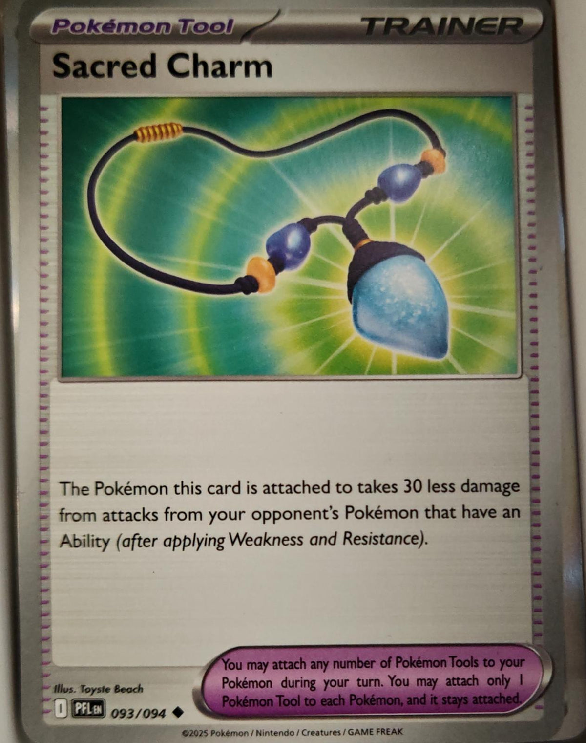 Sacred Charm - 093/094 - - PHANTASMAL FLAMES - Pokemon - Uncommon | AA15-18