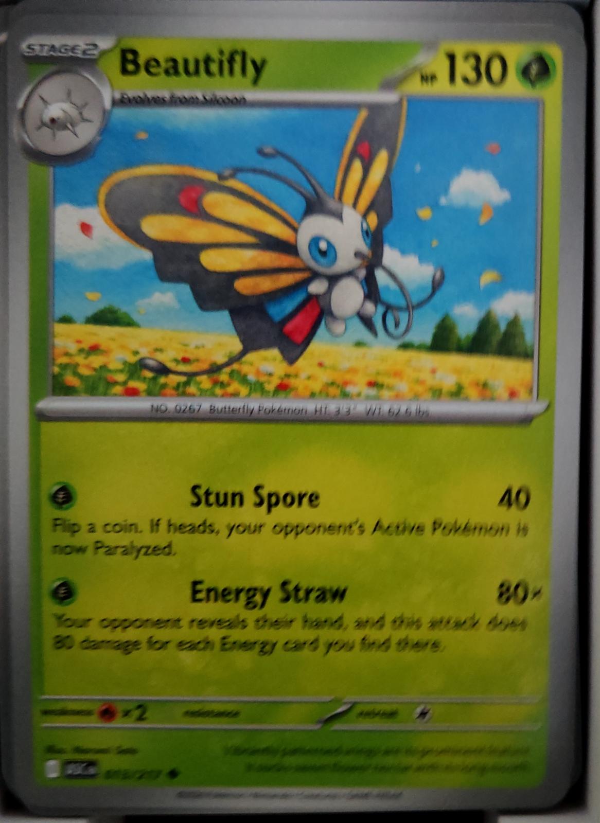 Beautifly - 013/217 - - ASCENDED HEROES - Pokemon - Uncommon | AA45-62