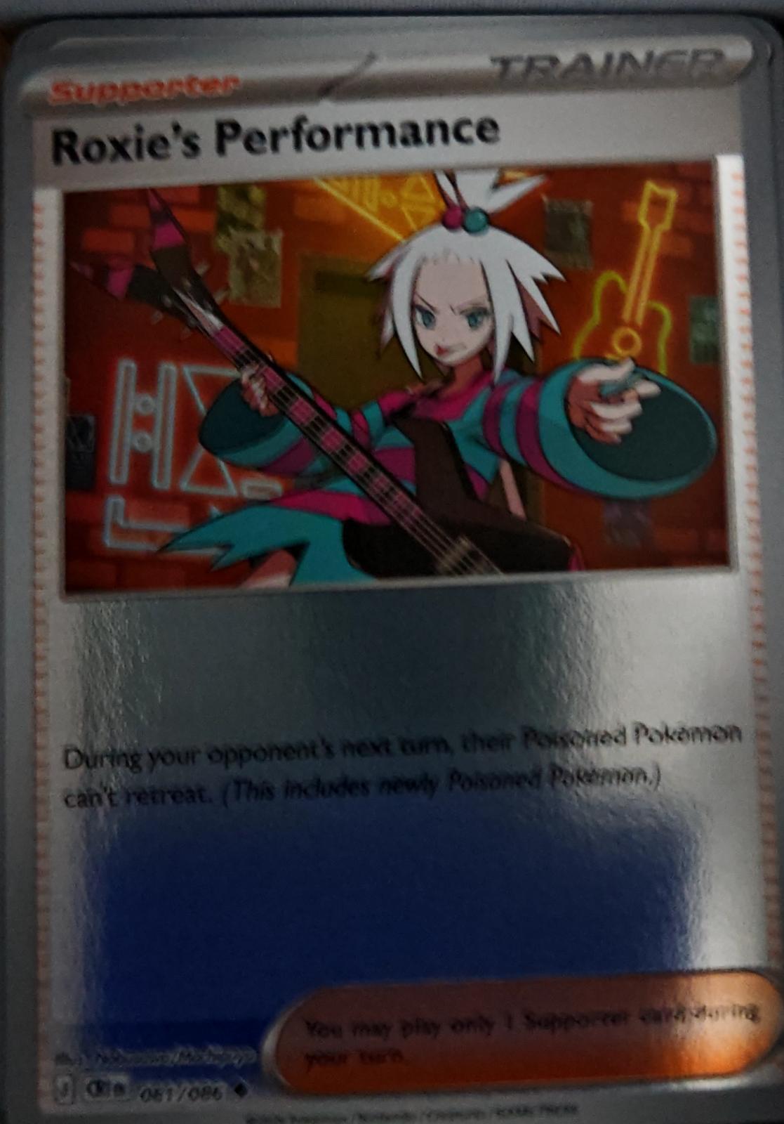 Roxie's Performance - 081/086 - Reverse Holo - CHAOS RISING - Pokemon - | AA44-51