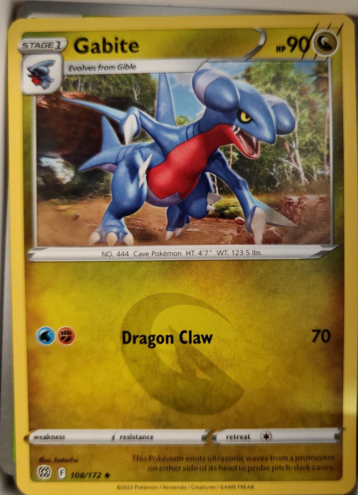 Gabite - 108/172 - - BRILLIANT STARS - Pokemon - Uncommon | AA10-82