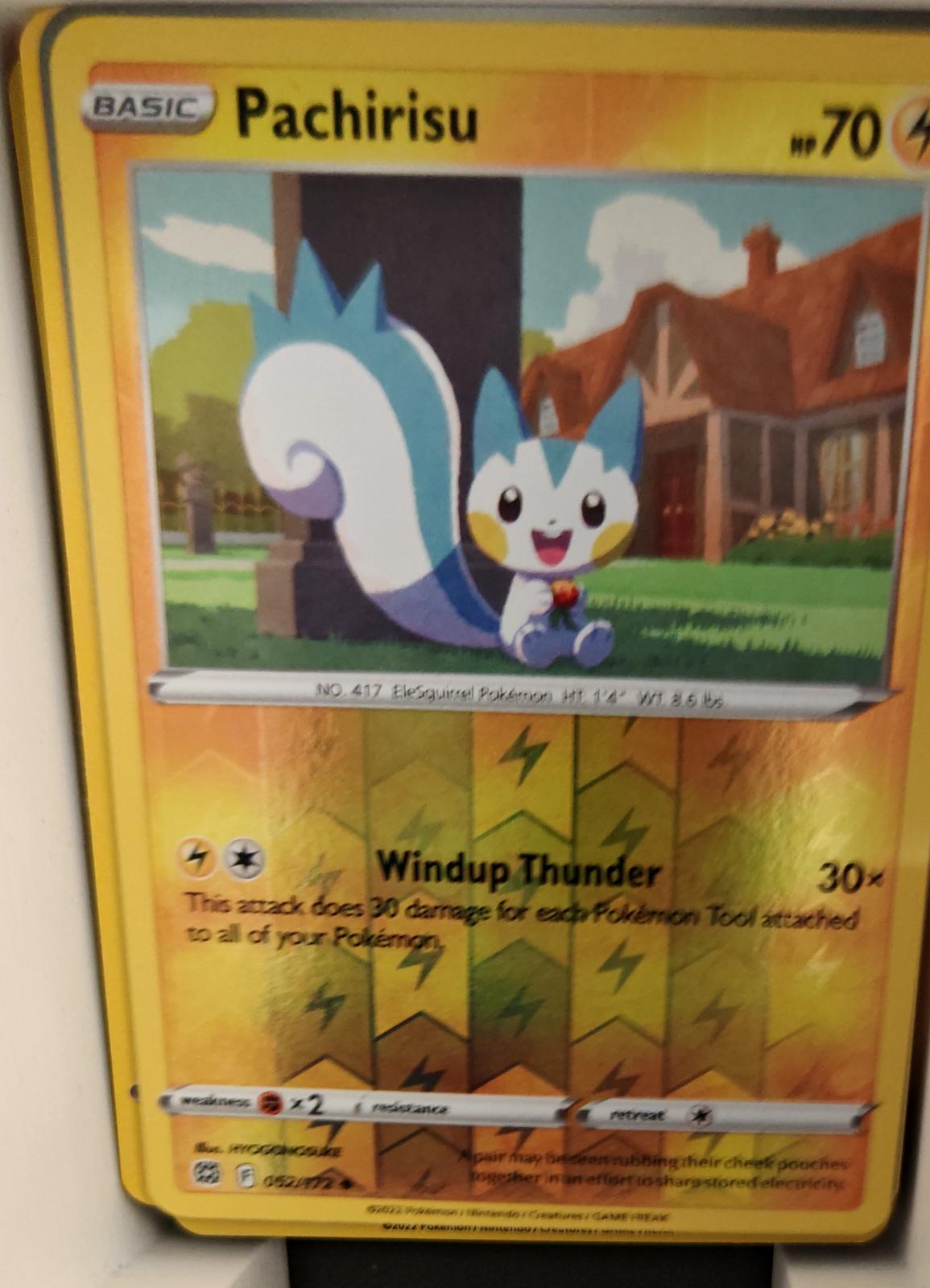 Pachirisu - 052/172 - Reverse Holo - BRILLIANT STARS - Pokemon - | AA22-37