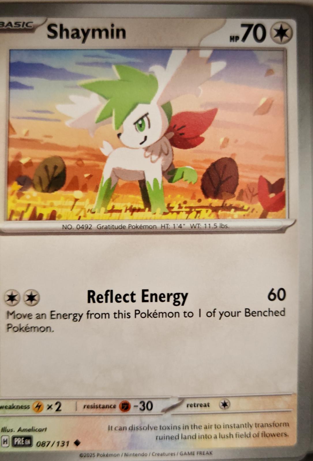 Shaymin - 087/131 - - PRISMATIC EVOLUTIONS - Pokemon - Uncommon | AA03-99