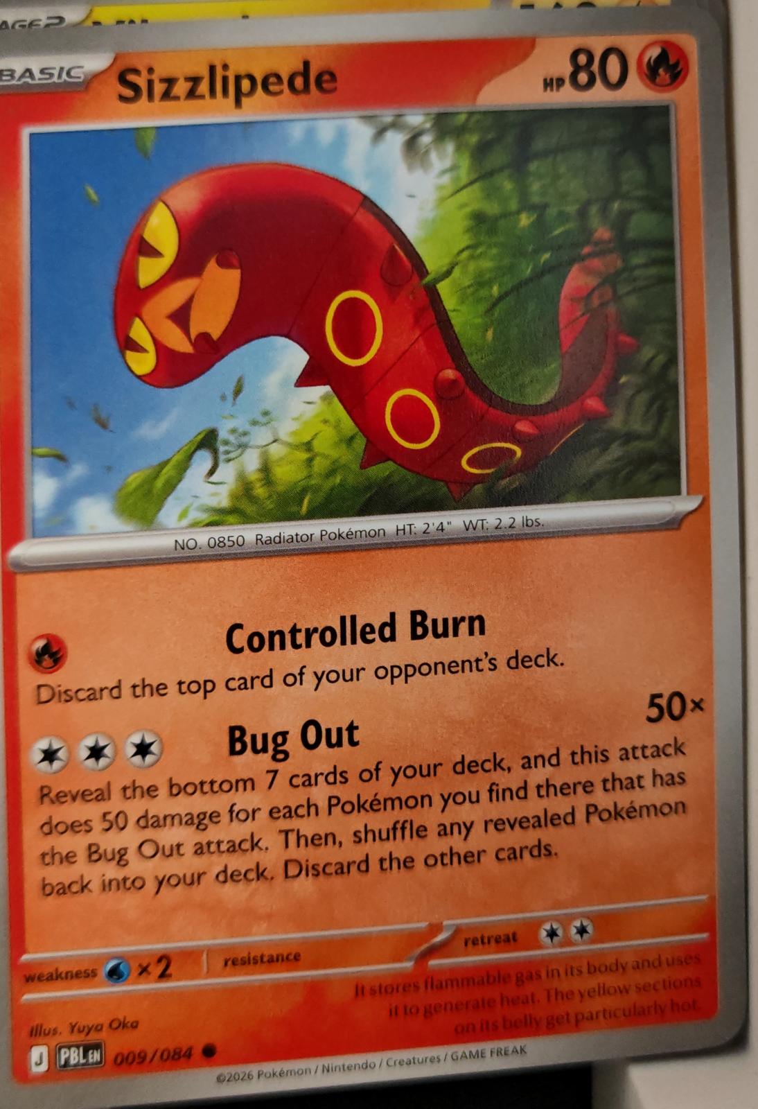 Sizzlipede - 009/084 - - PITCH BLACK - Pokemon - Common | AA28-63