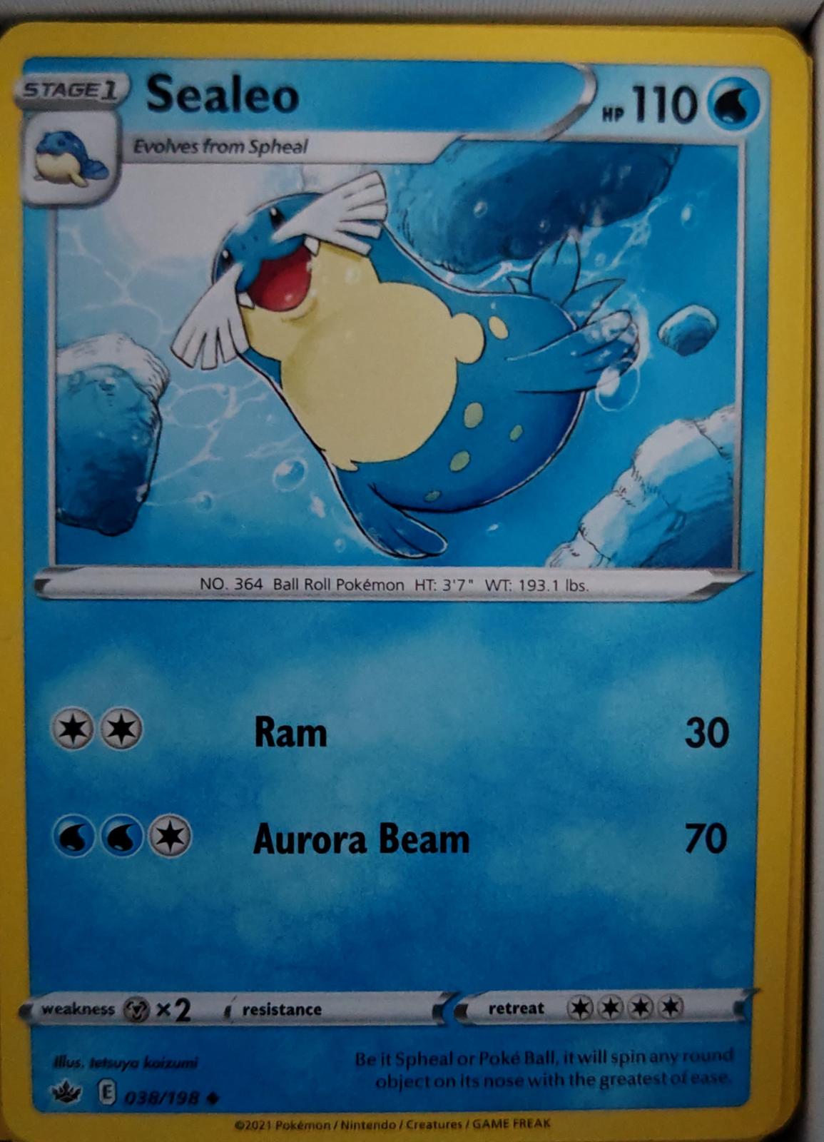 Sealeo - 038/198 - - CHILLING REIGN - Pokemon - Uncommon | AA57-40