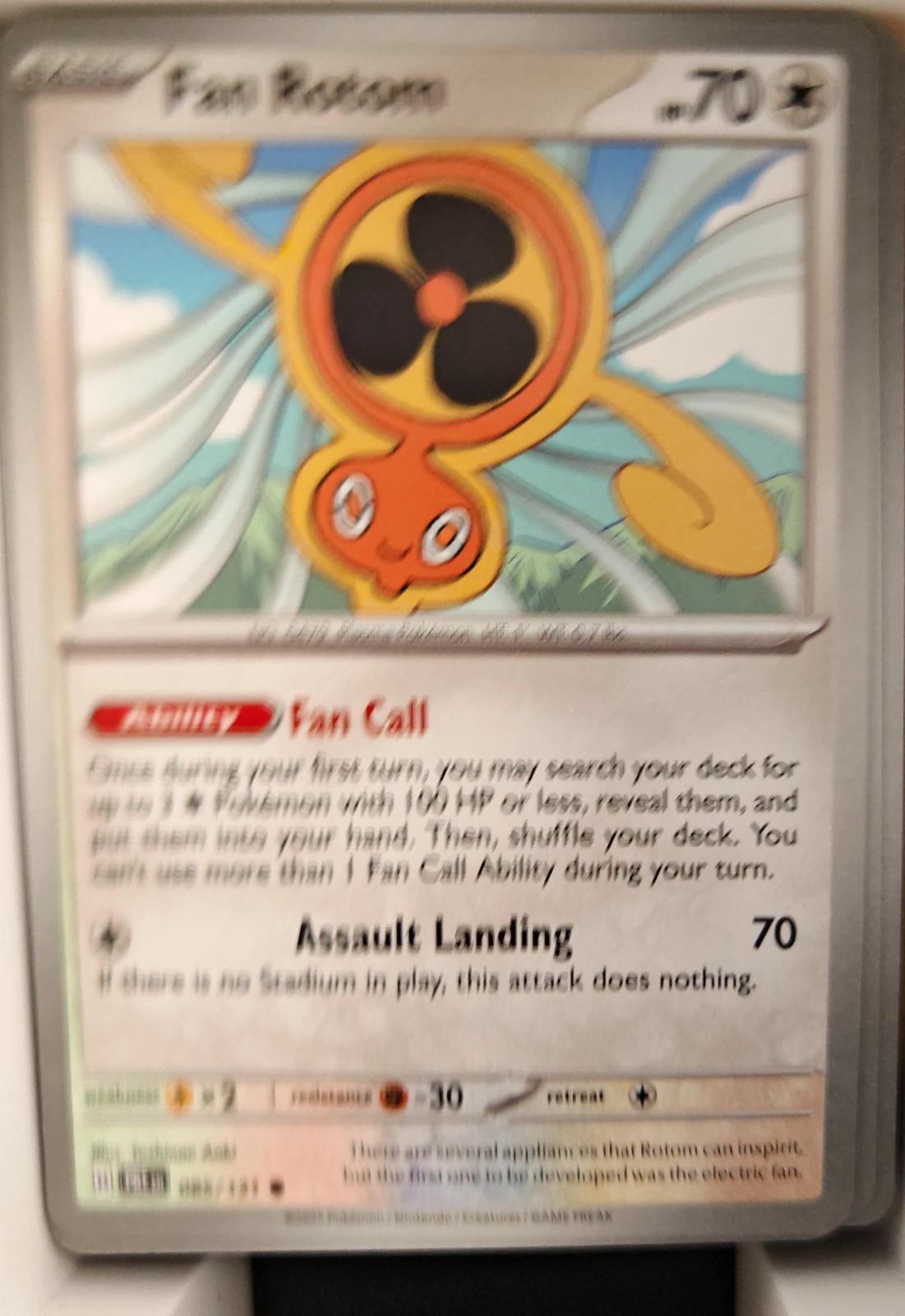 Fan Rotom - 085/131 - - PRISMATIC EVOLUTIONS - Pokemon - Common | AA27-78