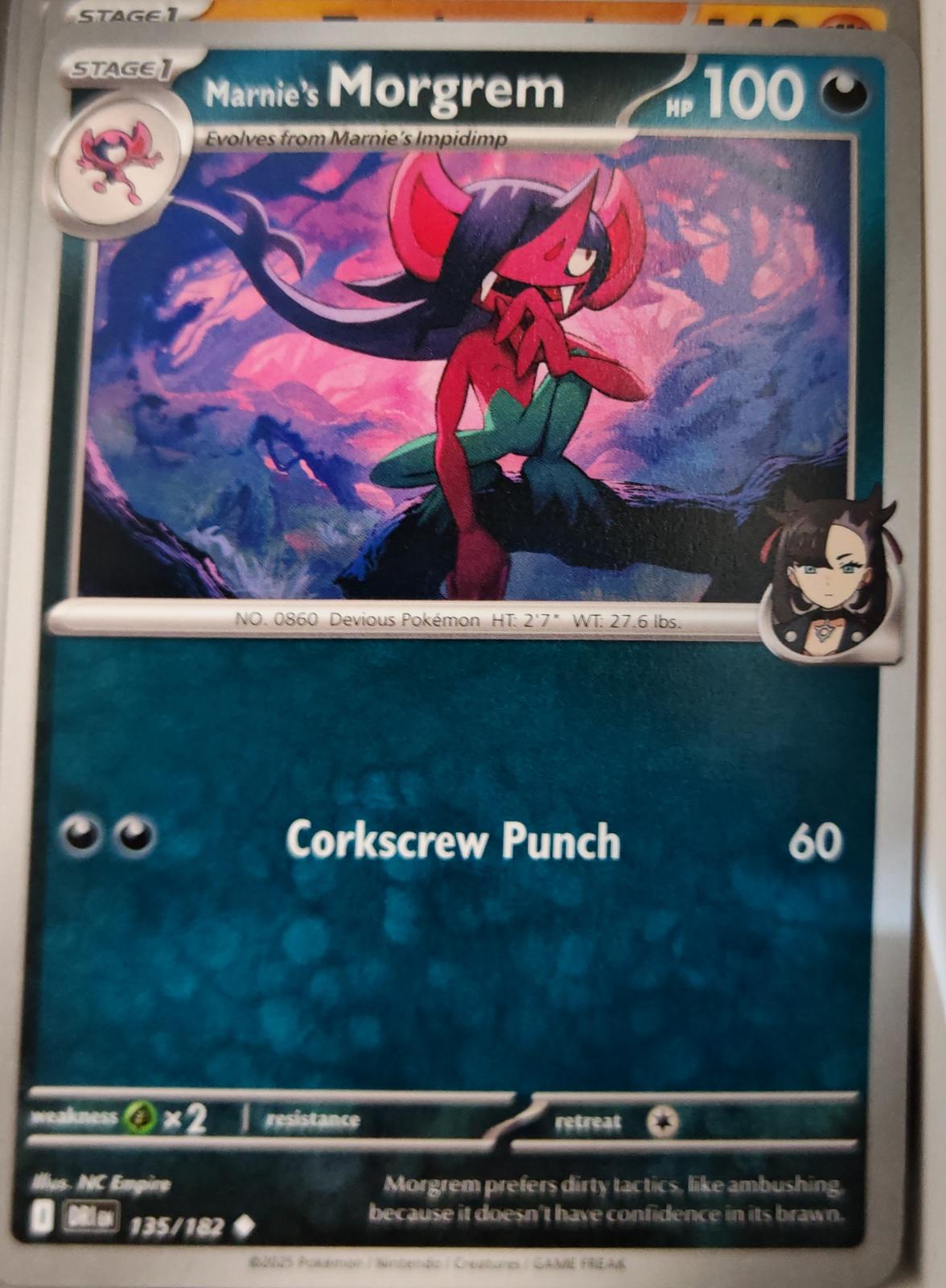 Marnie's Morgrem - 135/182 - - DESTINED RIVALS - Pokemon - Uncommon | AA10-68