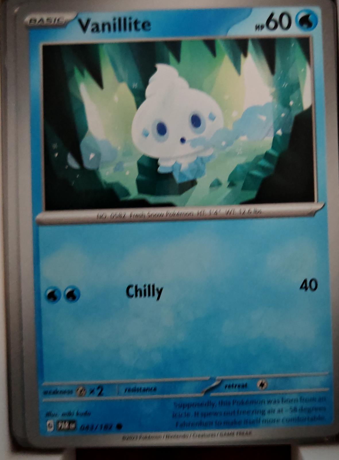 Vanillite - 043/182 - - PARADOX RIFT - Pokemon - Common | AA41-42