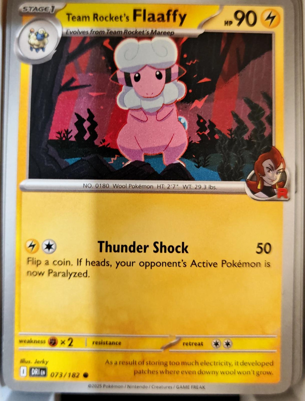Team Rocket's Flaaffy - 073/182 - - DESTINED RIVALS - Pokemon - Common | AA07-71