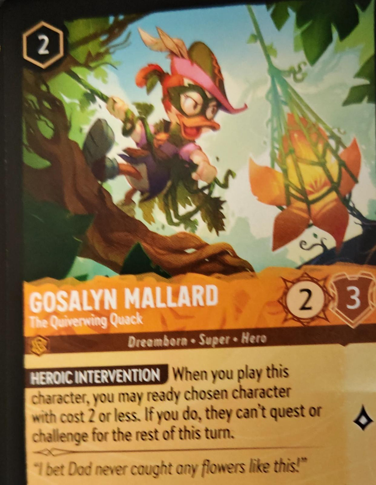 Gosalyn Mallard - The Quiverwing Quack - 1/204 - - WILDS UNKNOWN - Lorcana - | LAA01-85