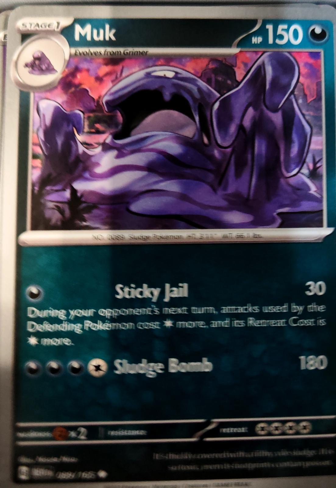 Muk - 089/165 - - 151 - Pokemon - Uncommon | AA74-20
