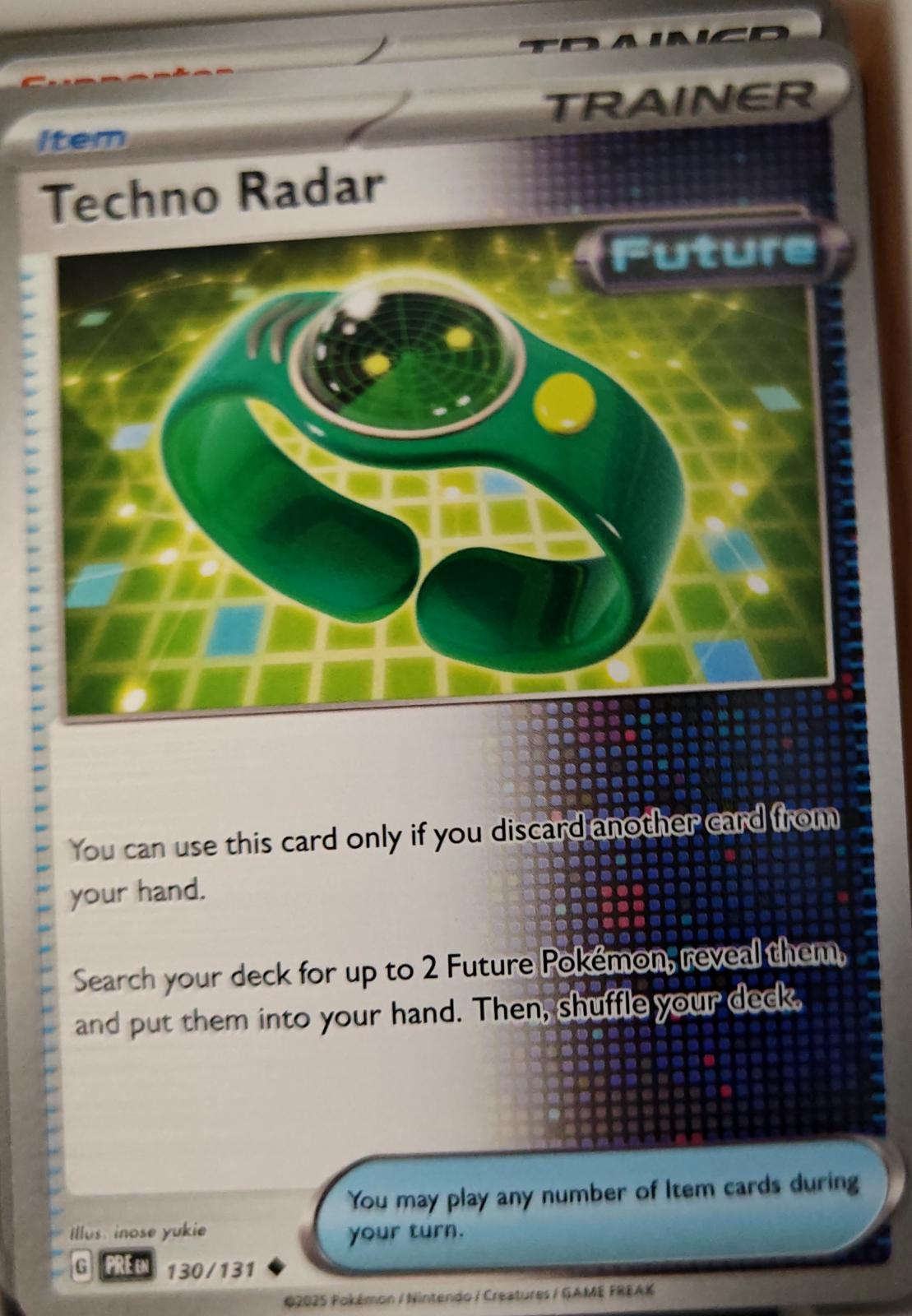 Techno Radar - 130/131 - - PRISMATIC EVOLUTIONS - Pokemon - Uncommon | AA27-62