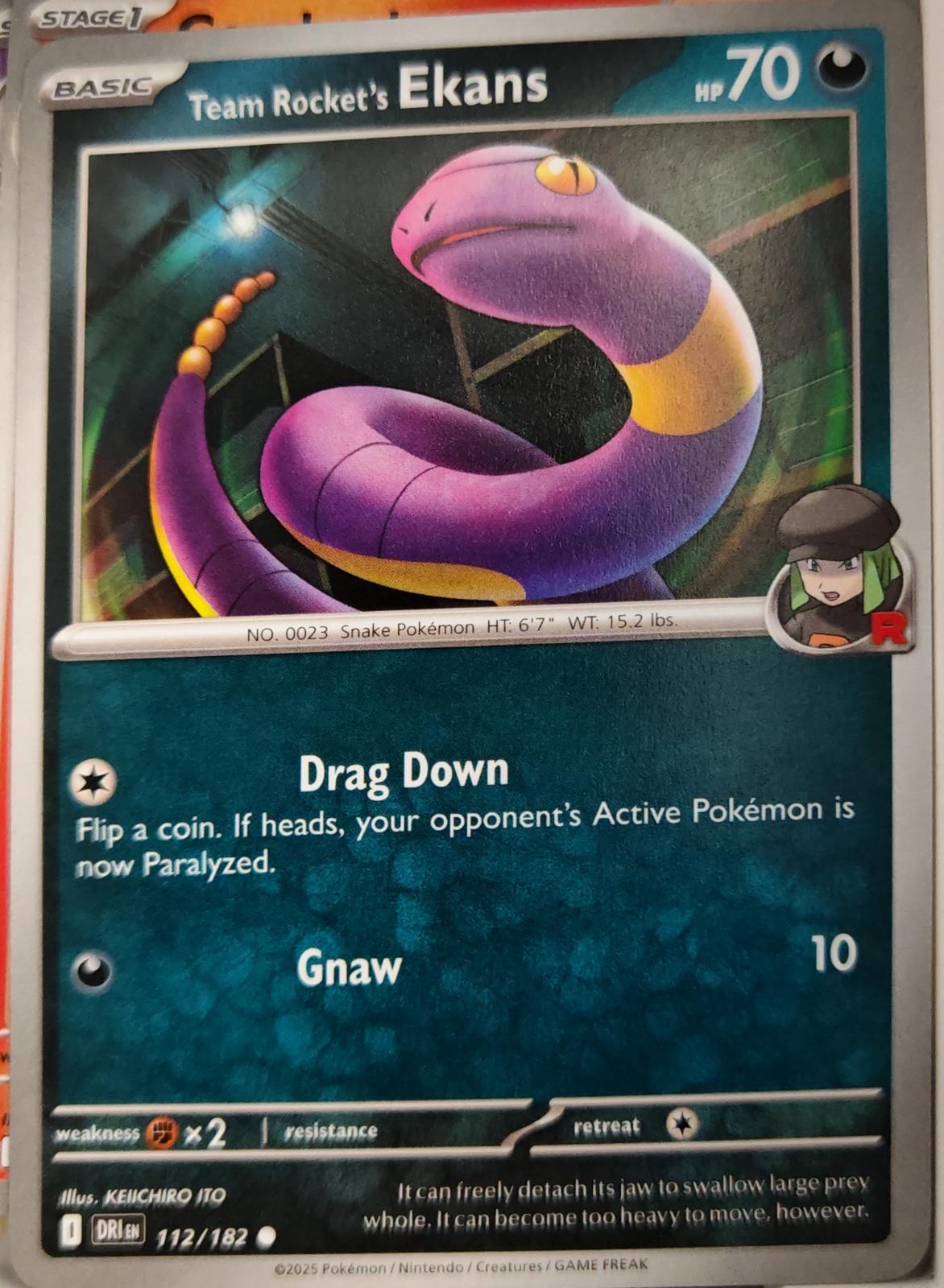 Team Rocket's Ekans - 112/182 - - DESTINED RIVALS - Pokemon - Common | AA10-19