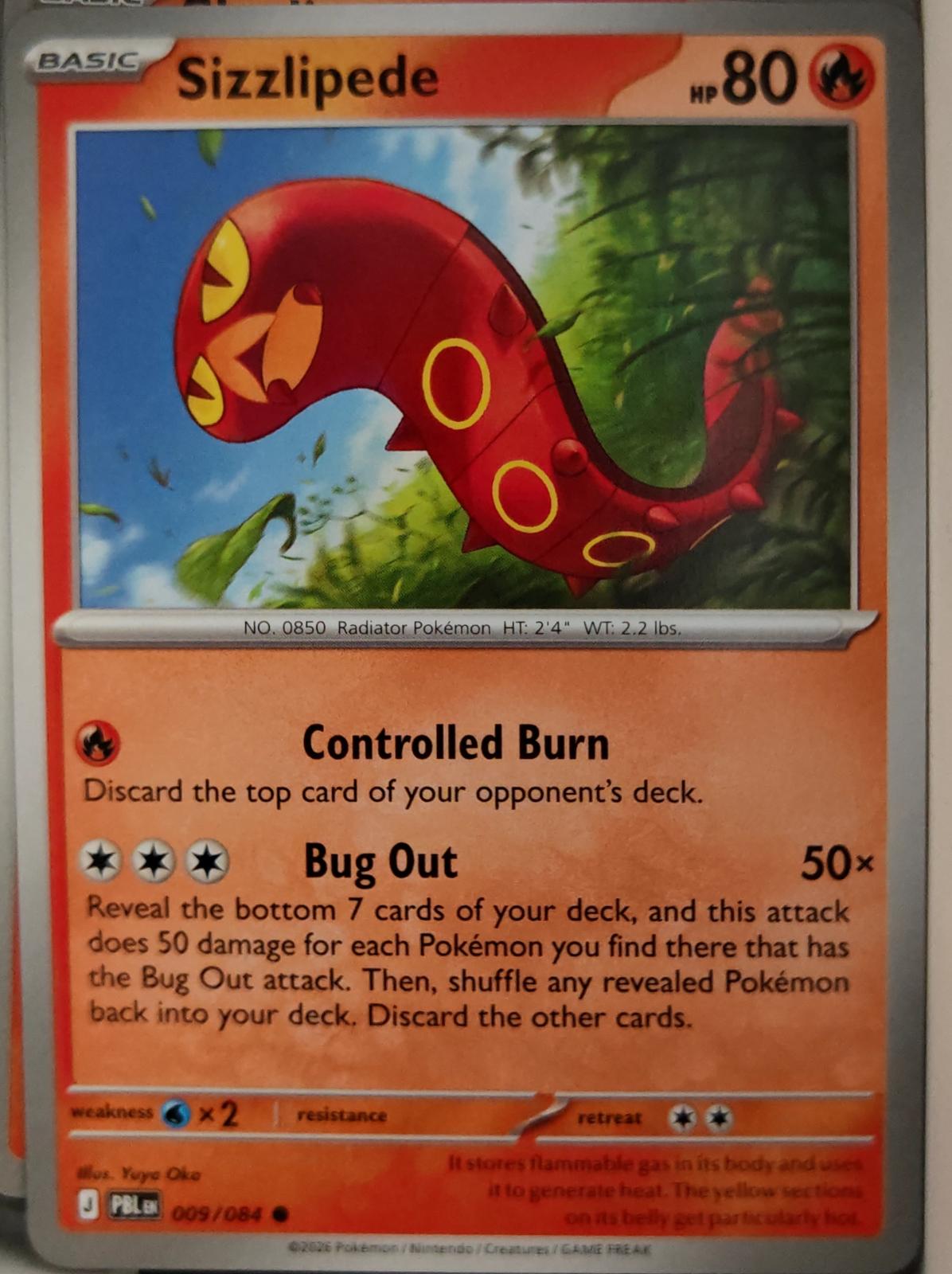 Sizzlipede - 009/084 - - PITCH BLACK - Pokemon - Common | AA28-26