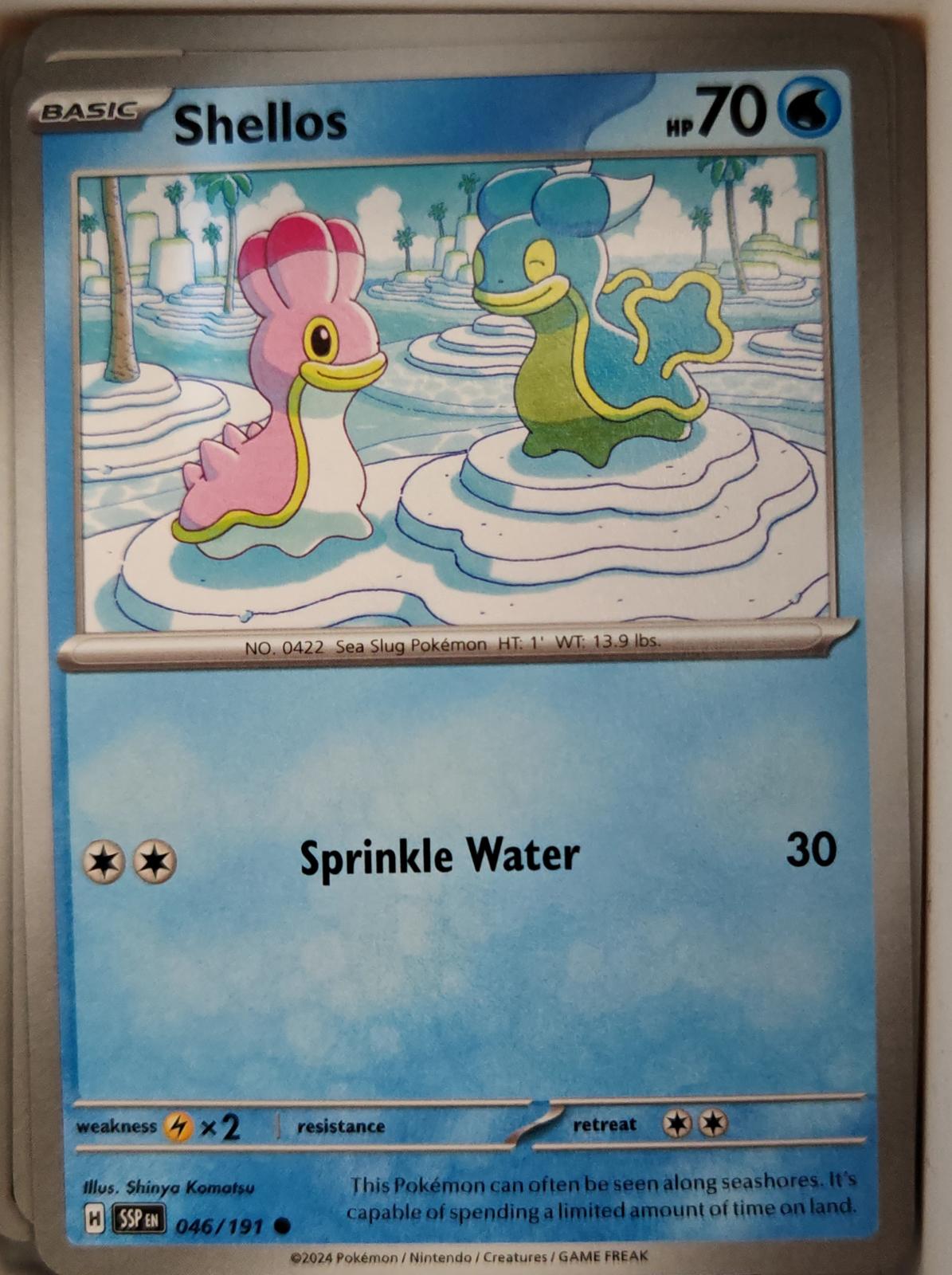 Shellos - 046/191 - - SURGING SPARKS - Pokemon - Common | AA09-24