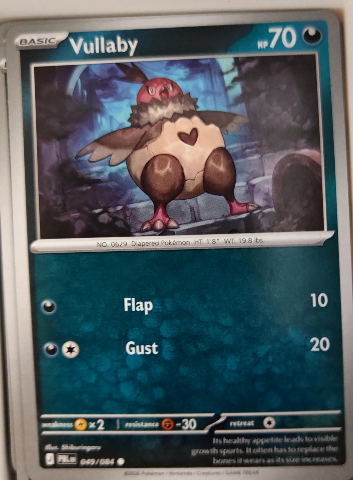 Vullaby - 049/084 - - PITCH BLACK - Pokemon - Common | AA28-40