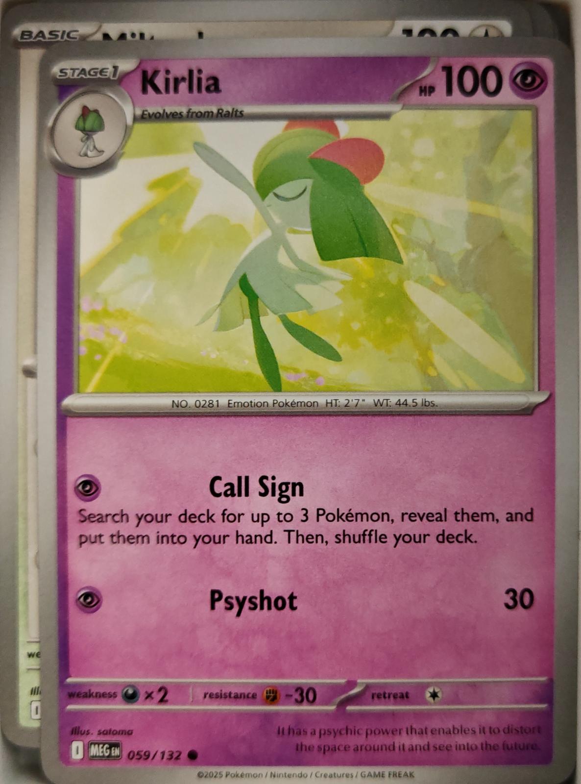 Kirlia - 059/132 - - MEGA EVOLUTION - Pokemon - Common | AA08-25