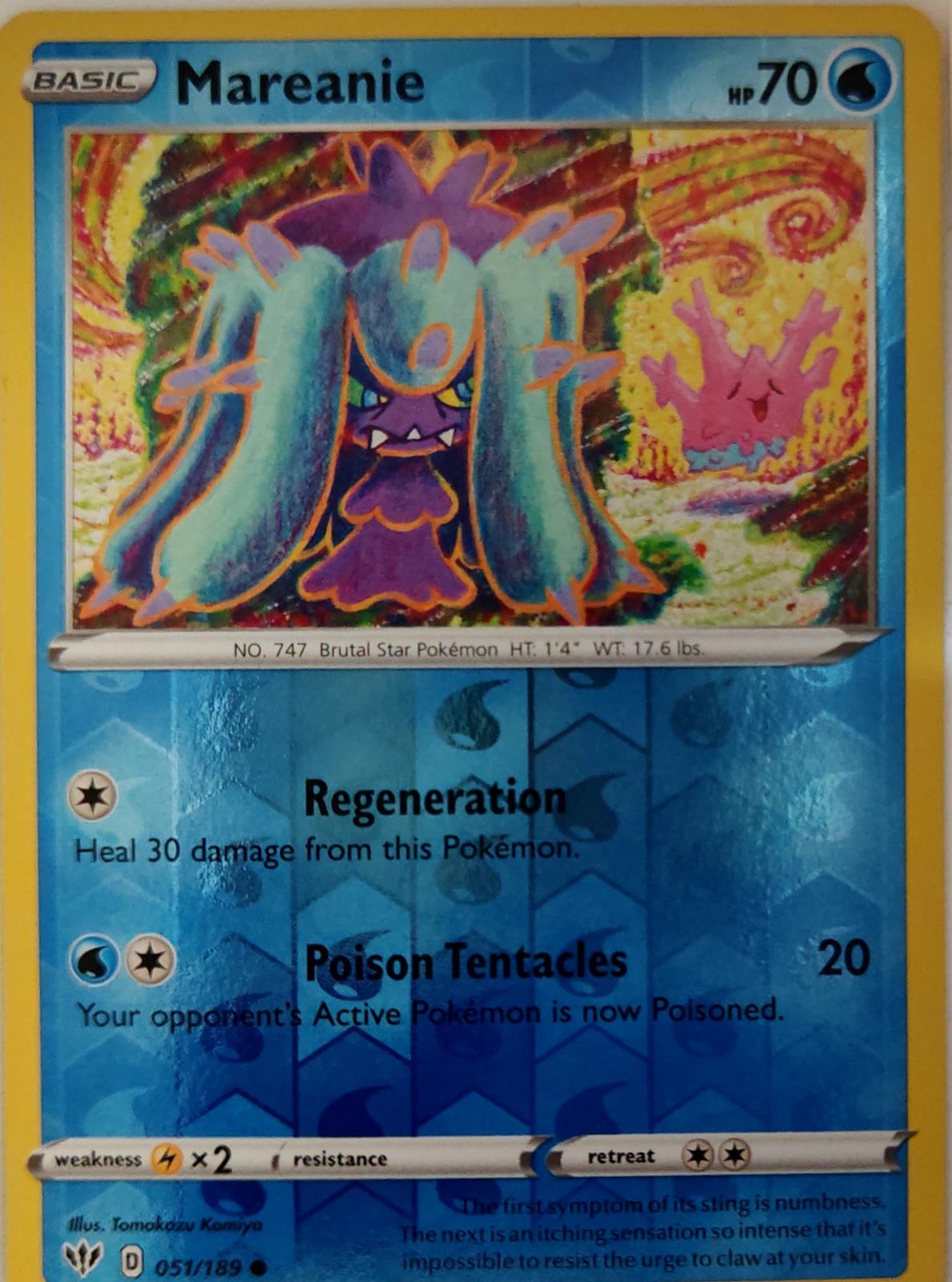 Mareanie - 051/189 - Reverse Holo - DARKNESS ABLAZE - Pokemon - Common | AA22-1
