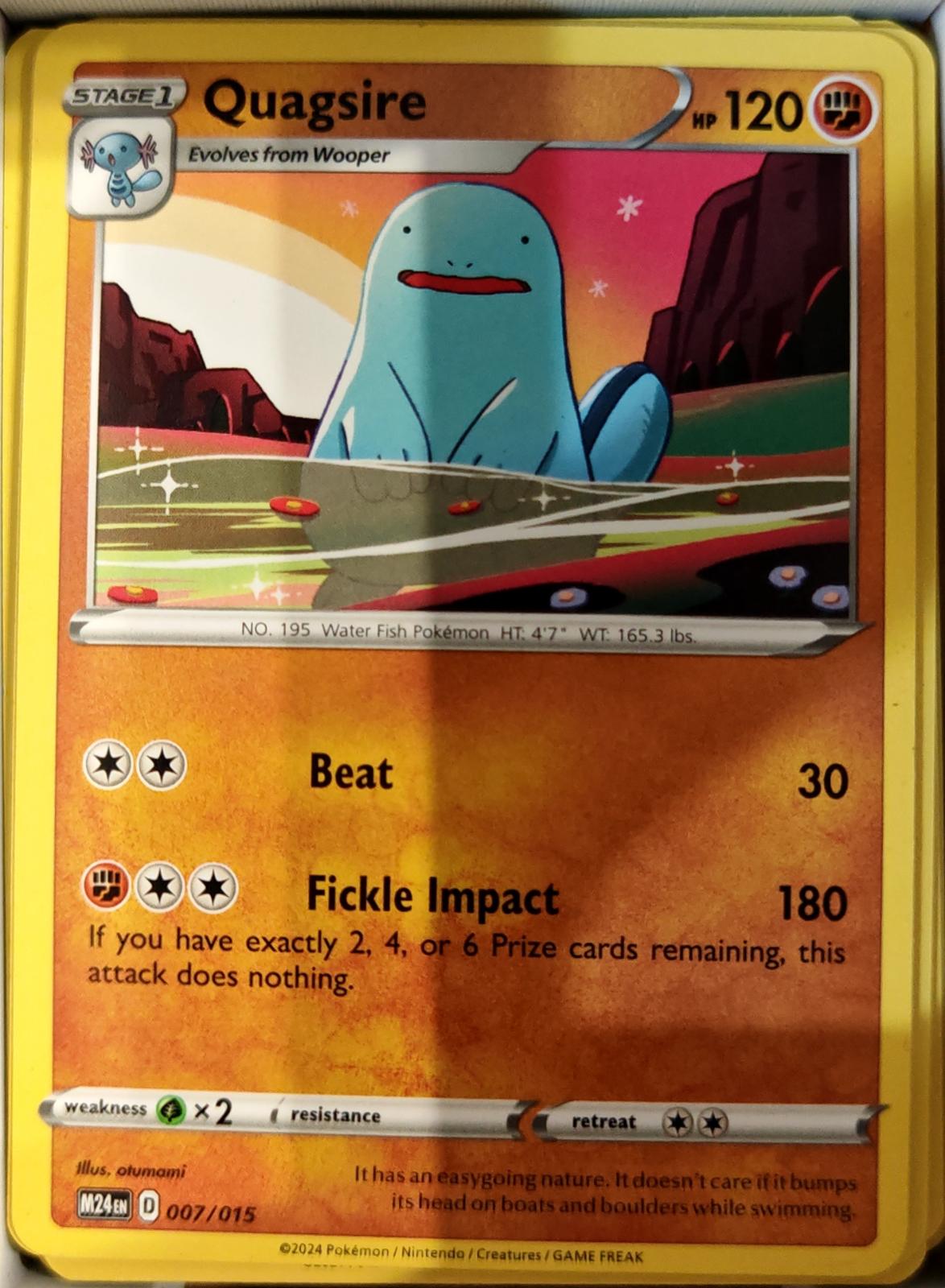 Quagsire - 007/015 - - MCDONALD'S PROMOS 2024 - Pokemon - Promo | AA73-46