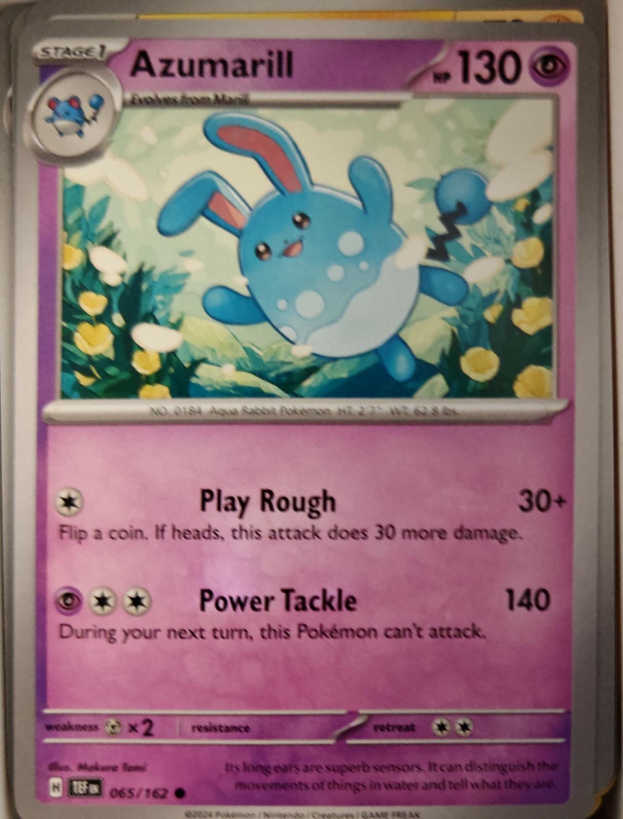Azumarill - 065/162 - - TEMPORAL FORCES - Pokemon - Common | AA21-70