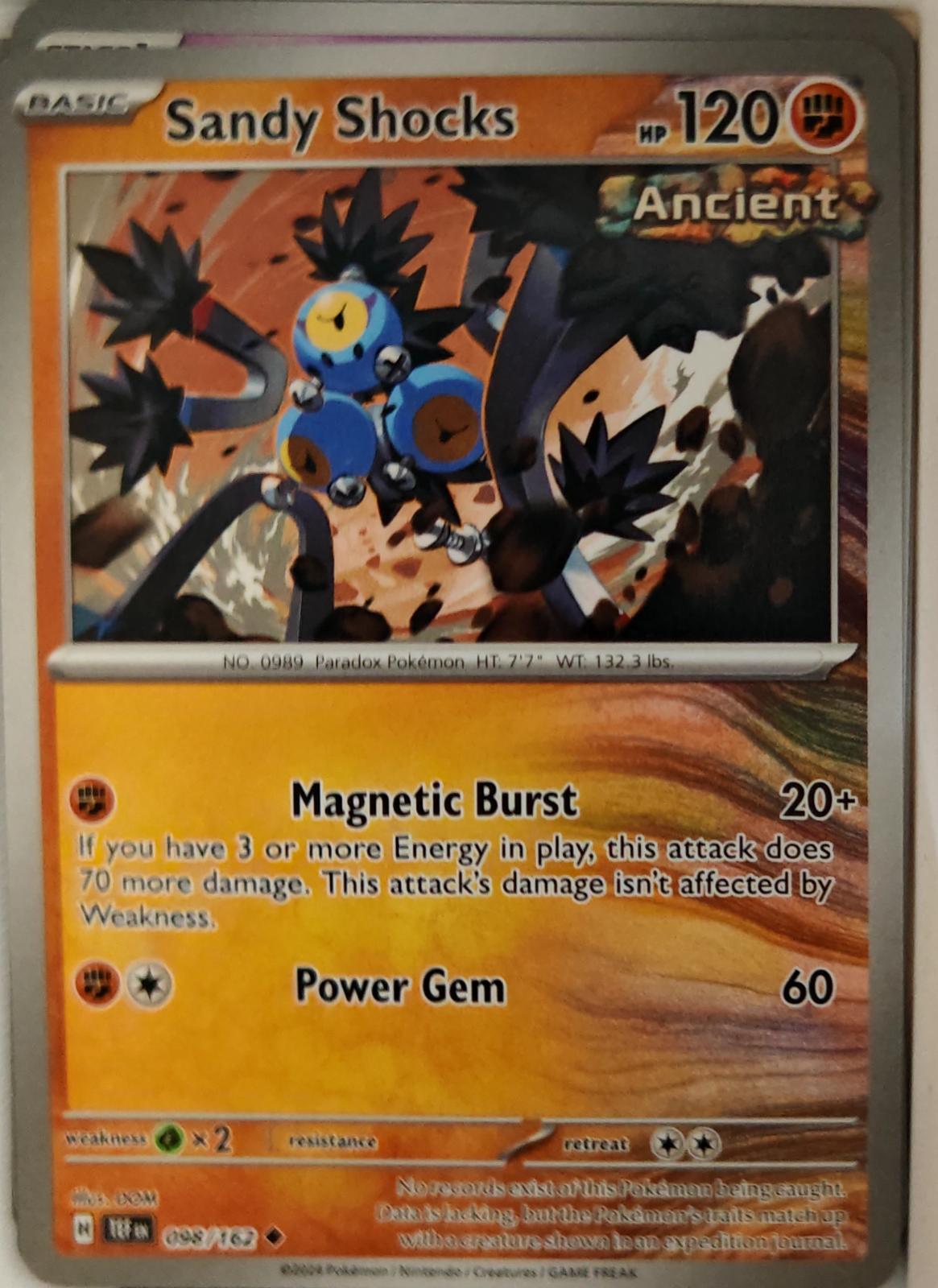 Sandy Shocks - 098/162 - - TEMPORAL FORCES - Pokemon - Uncommon | AA23-7