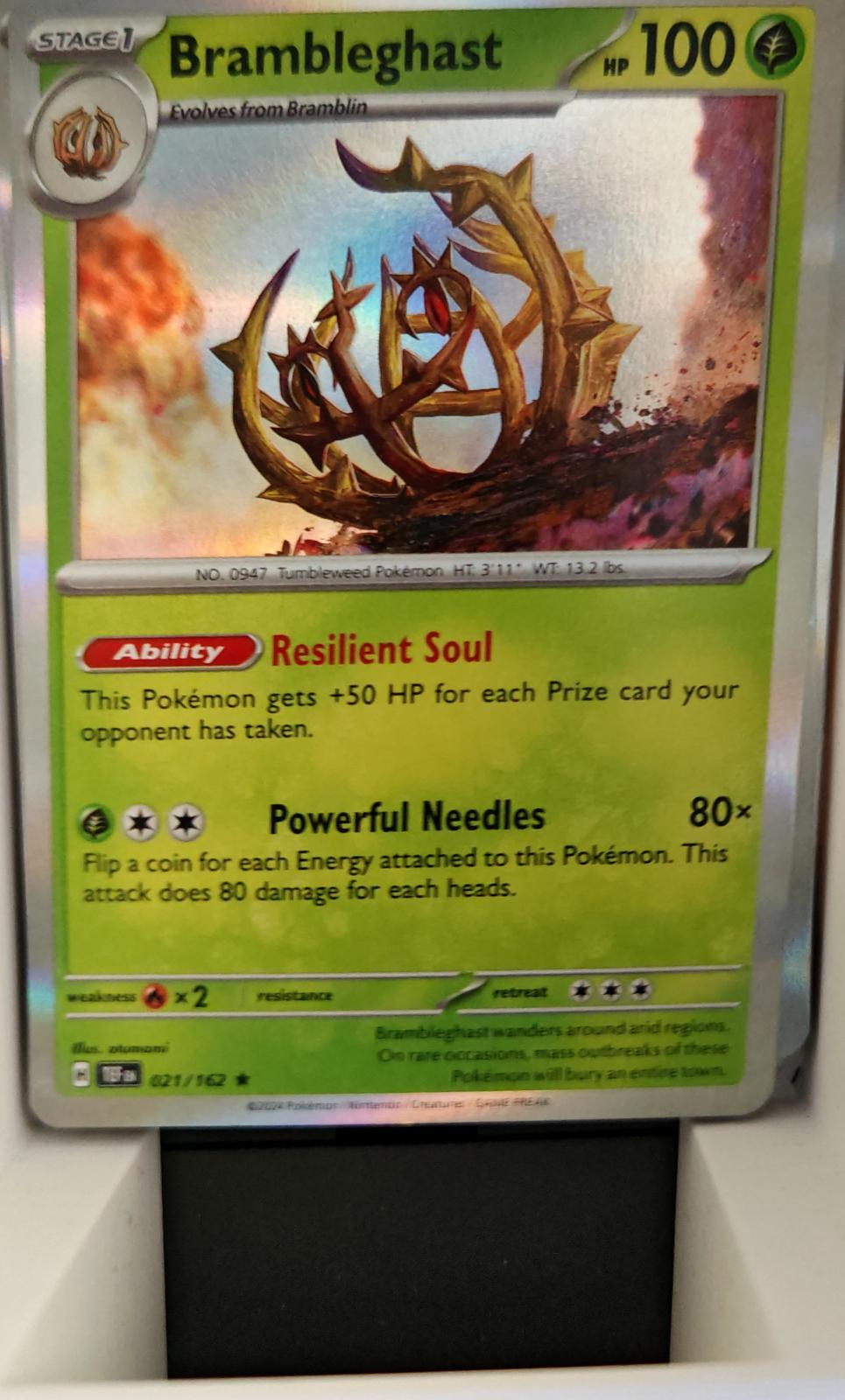 Brambleghast - 021/162 - Holo - TEMPORAL FORCES - Pokemon - Rare | AA24-16