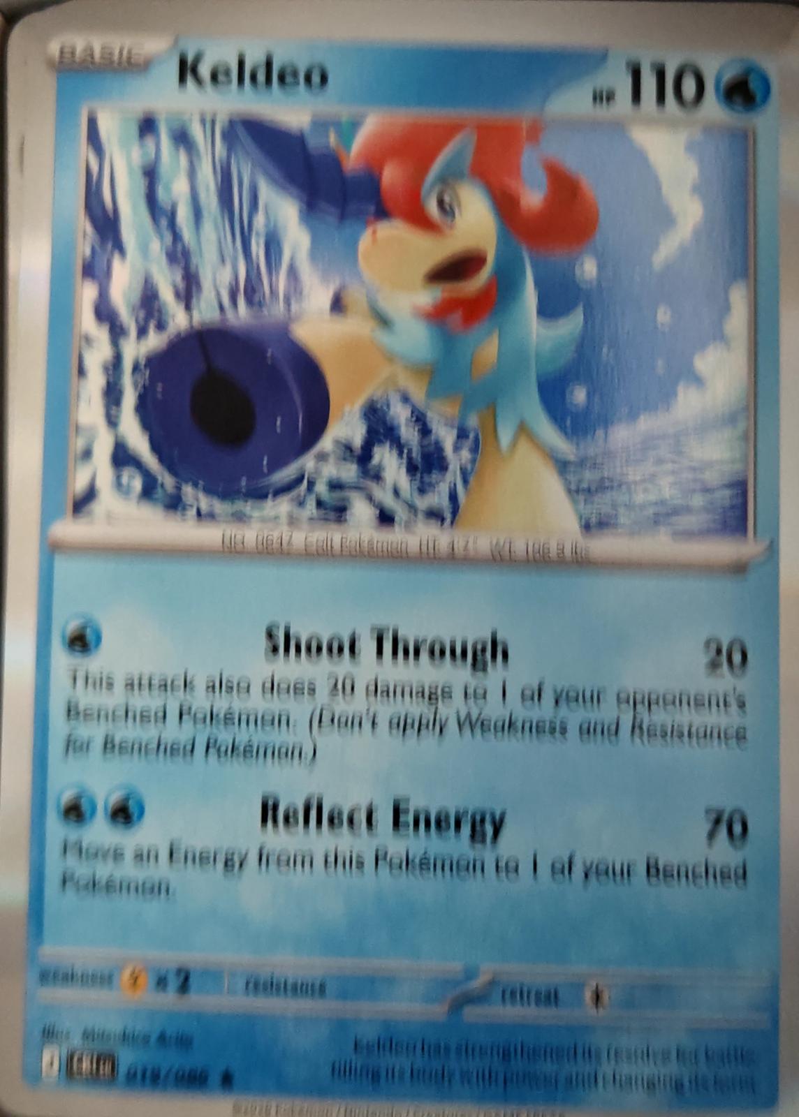 Keldeo - 019/086 - Holo - CHAOS RISING - Pokemon - Rare | AA38-65