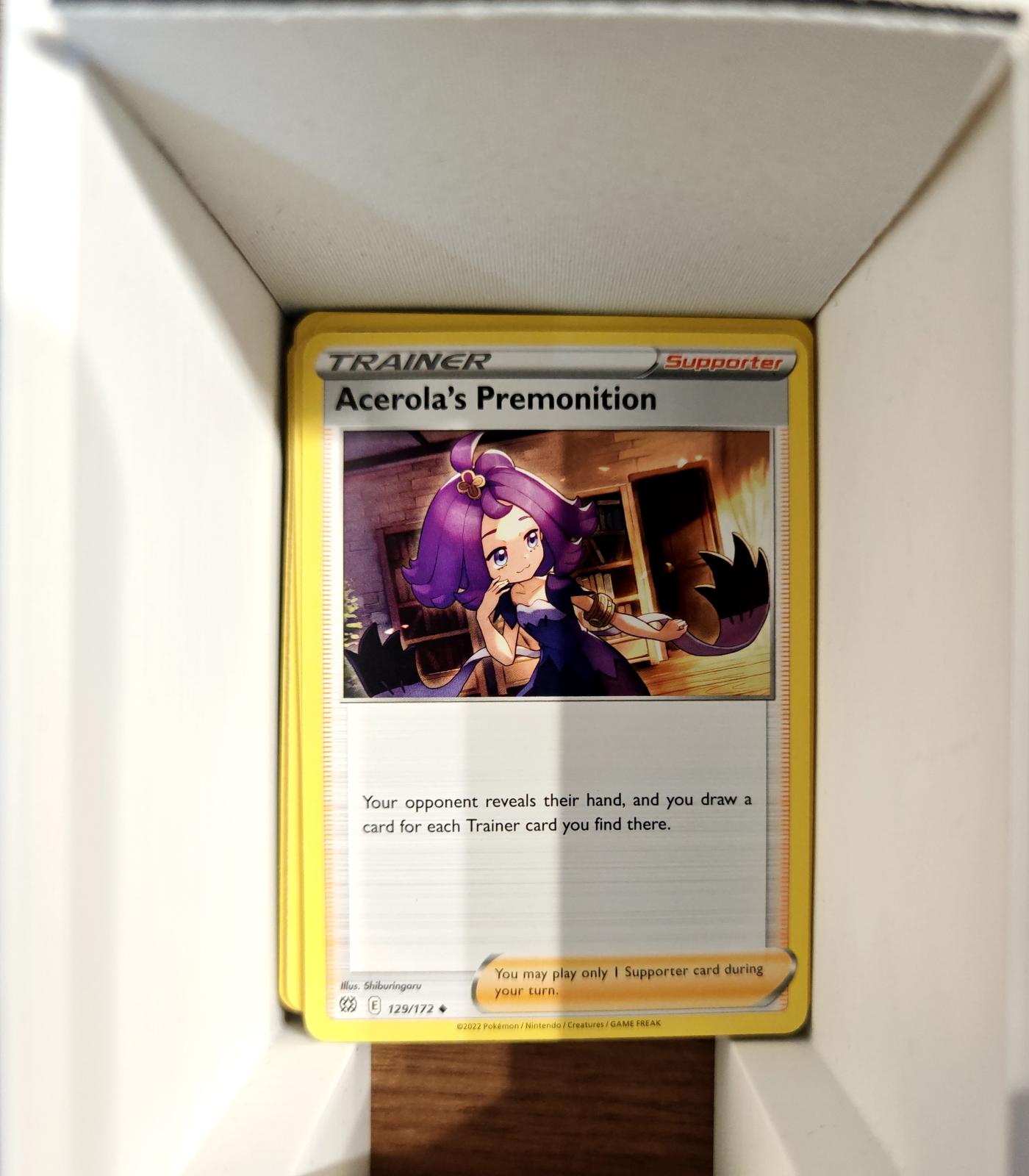 Acerola's Premonition - 129/172 - - BRILLIANT STARS - Pokemon - | AA70-33