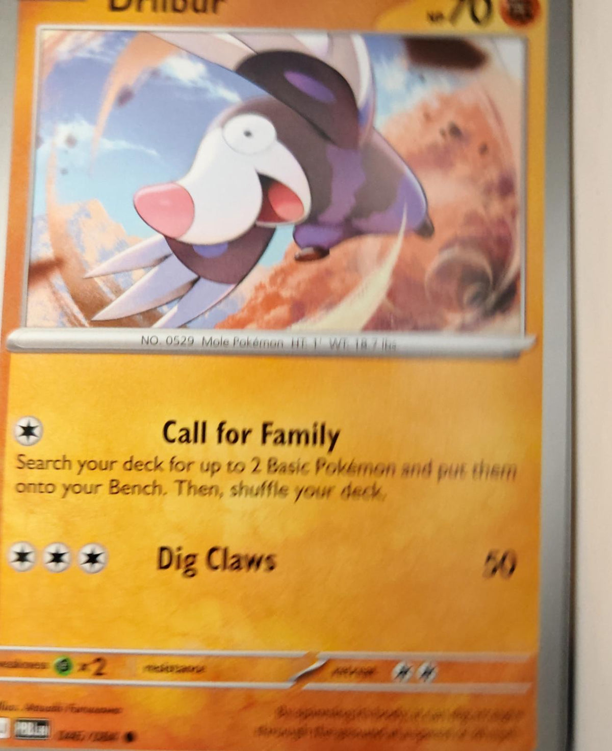 Drilbur - 046/084 - - PITCH BLACK - Pokemon - Common | AA36-74