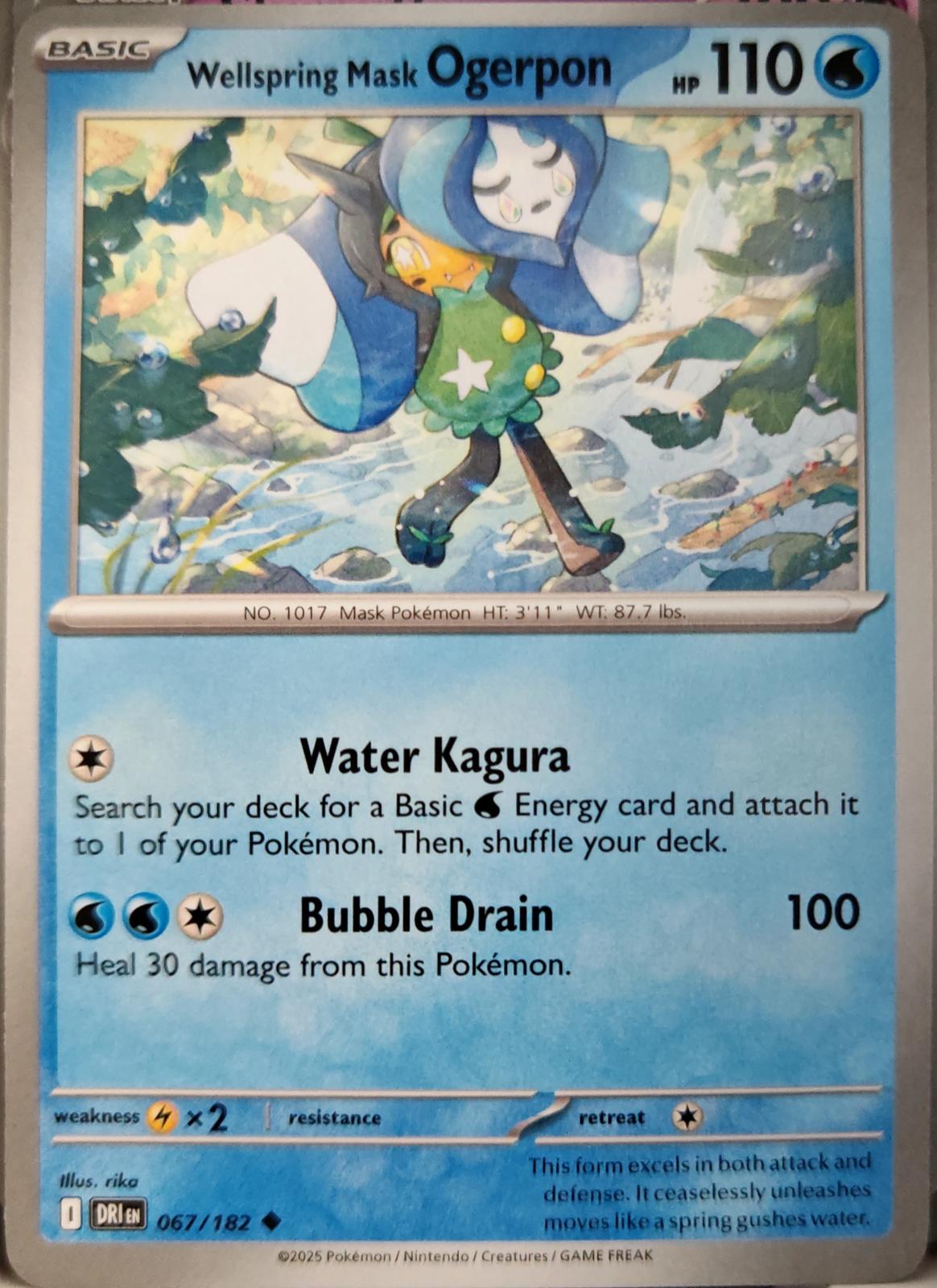 Wellspring Mask Ogerpon - 067/182 - - DESTINED RIVALS - Pokemon - | AA12-73