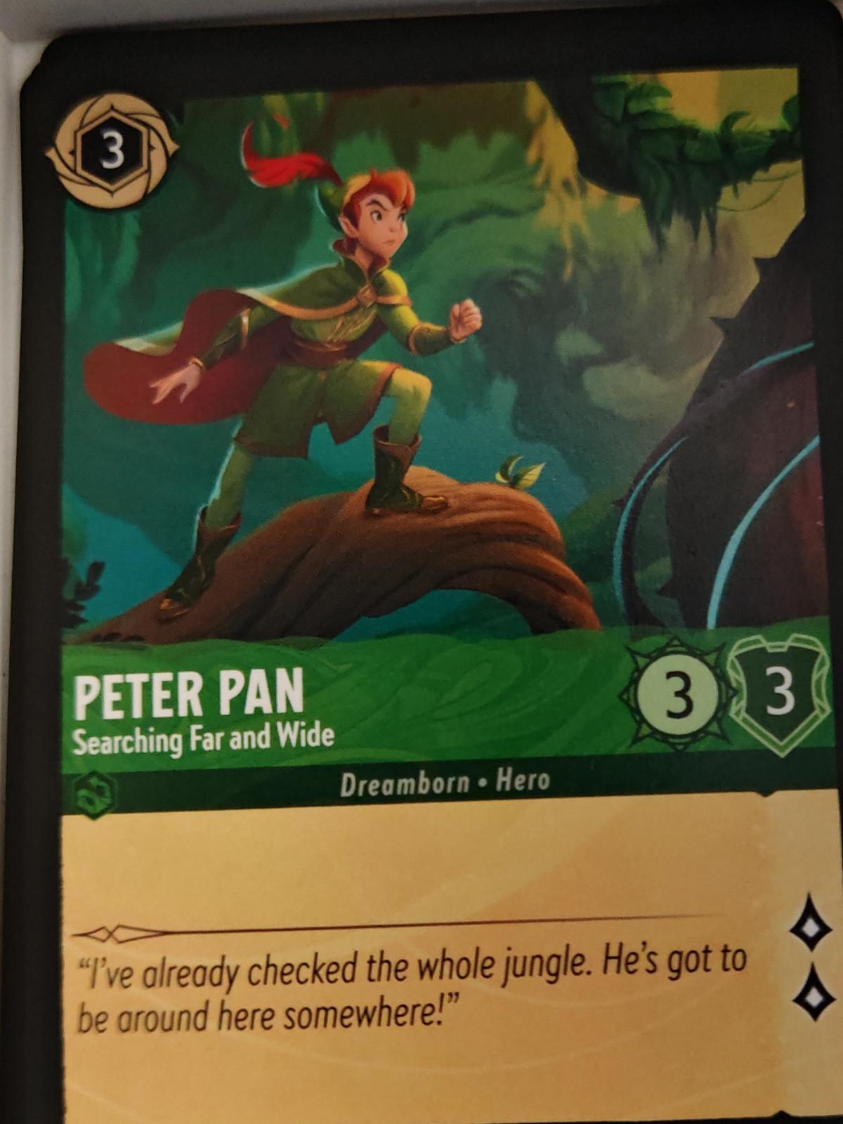 Peter Pan - Searching Far and Wide - 81/204 - - WILDS UNKNOWN - Lorcana - | LAA03-8