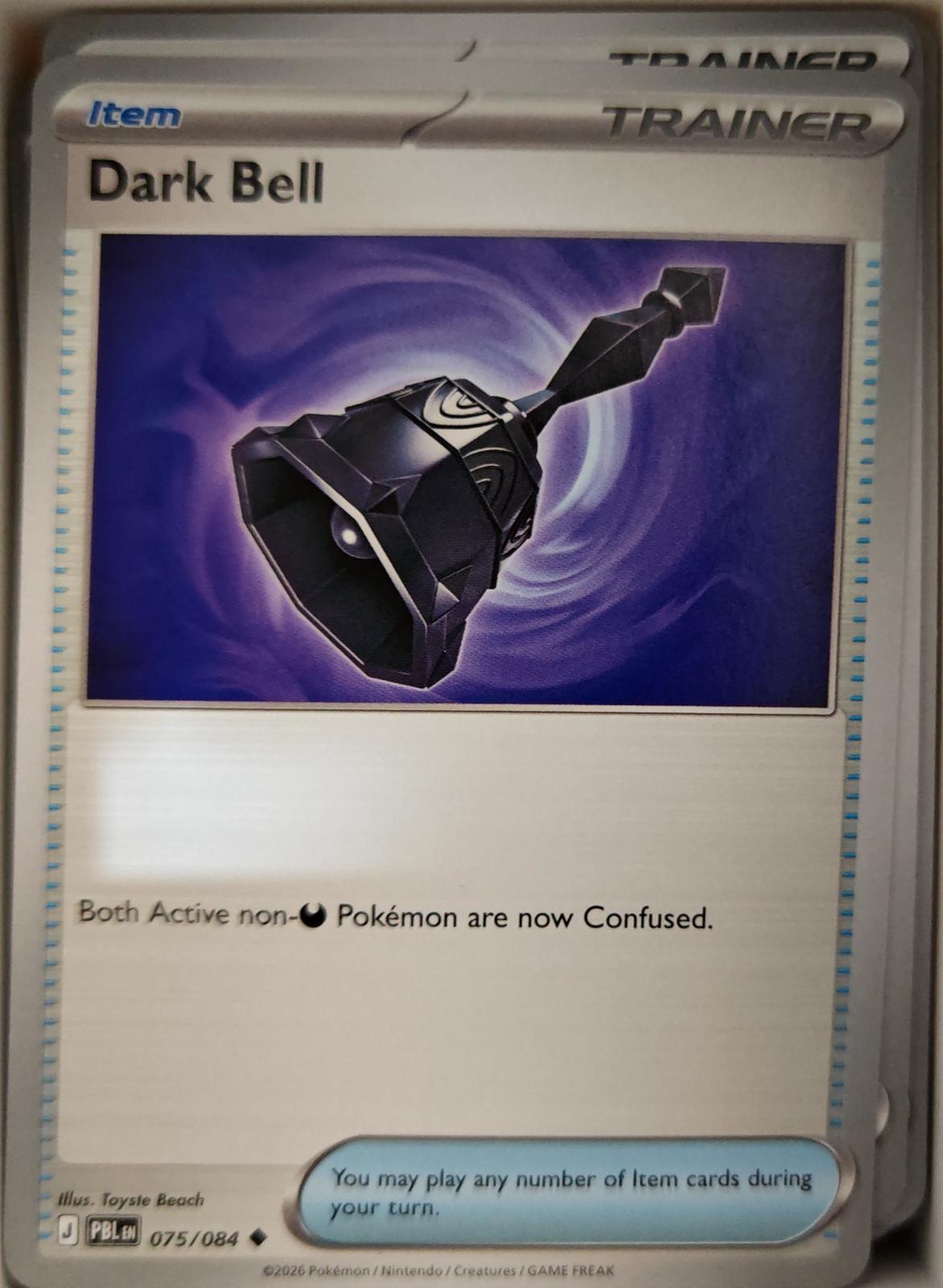 Dark Bell - 075/084 - - PITCH BLACK - Pokemon - Uncommon | AA15-58